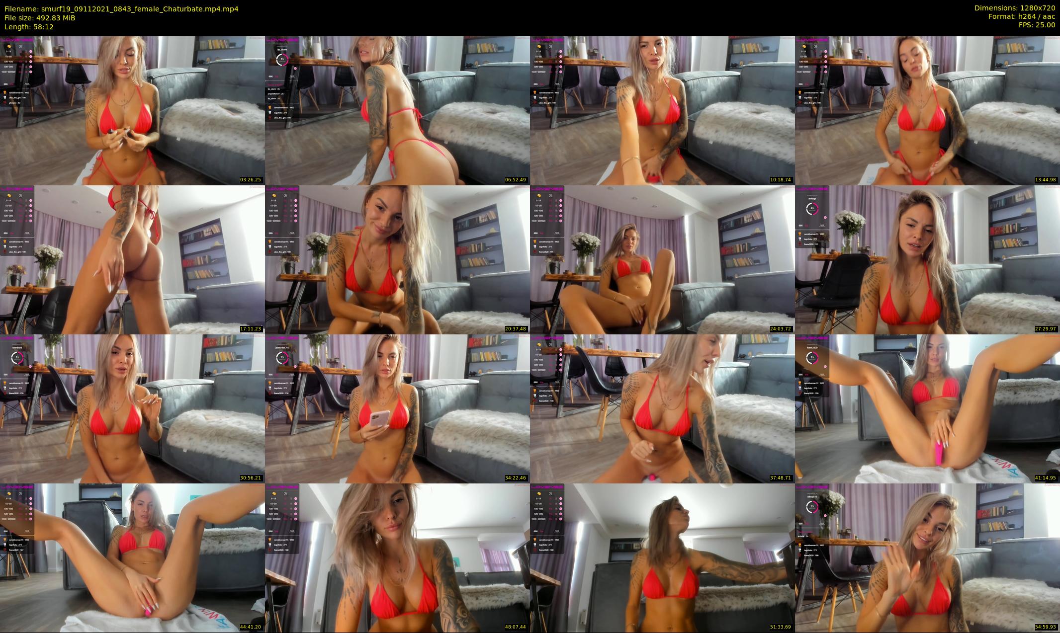smurf19 — 59 minute Chaturbate female cam show recording, 720p, Nov 9, 2021
