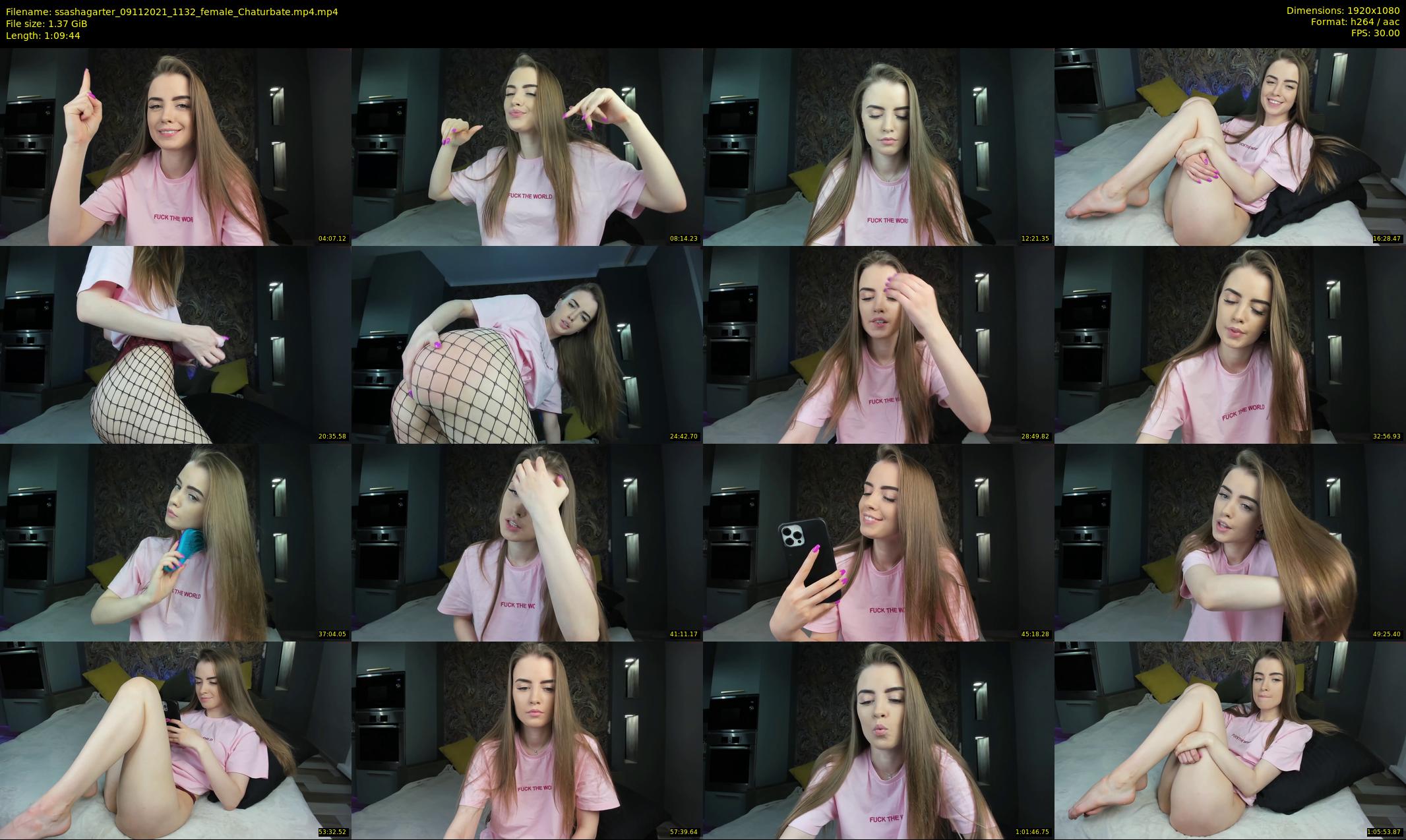 ssashagarter — 70 minute Chaturbate female cam show recording, 1080p, Nov 9, 2021