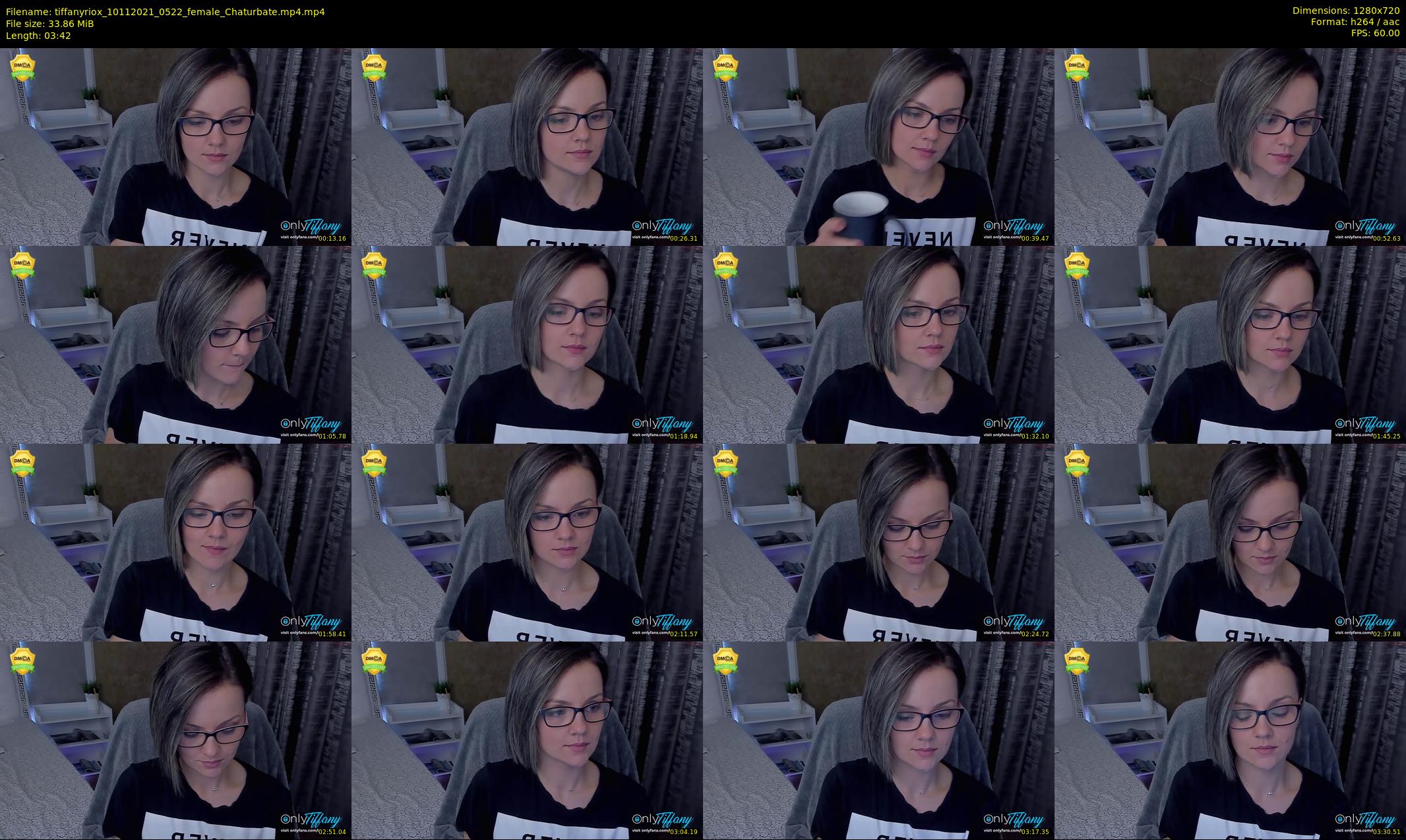 tiffanyriox — 4 minute Chaturbate female cam show recording, 720p, Nov 10, 2021