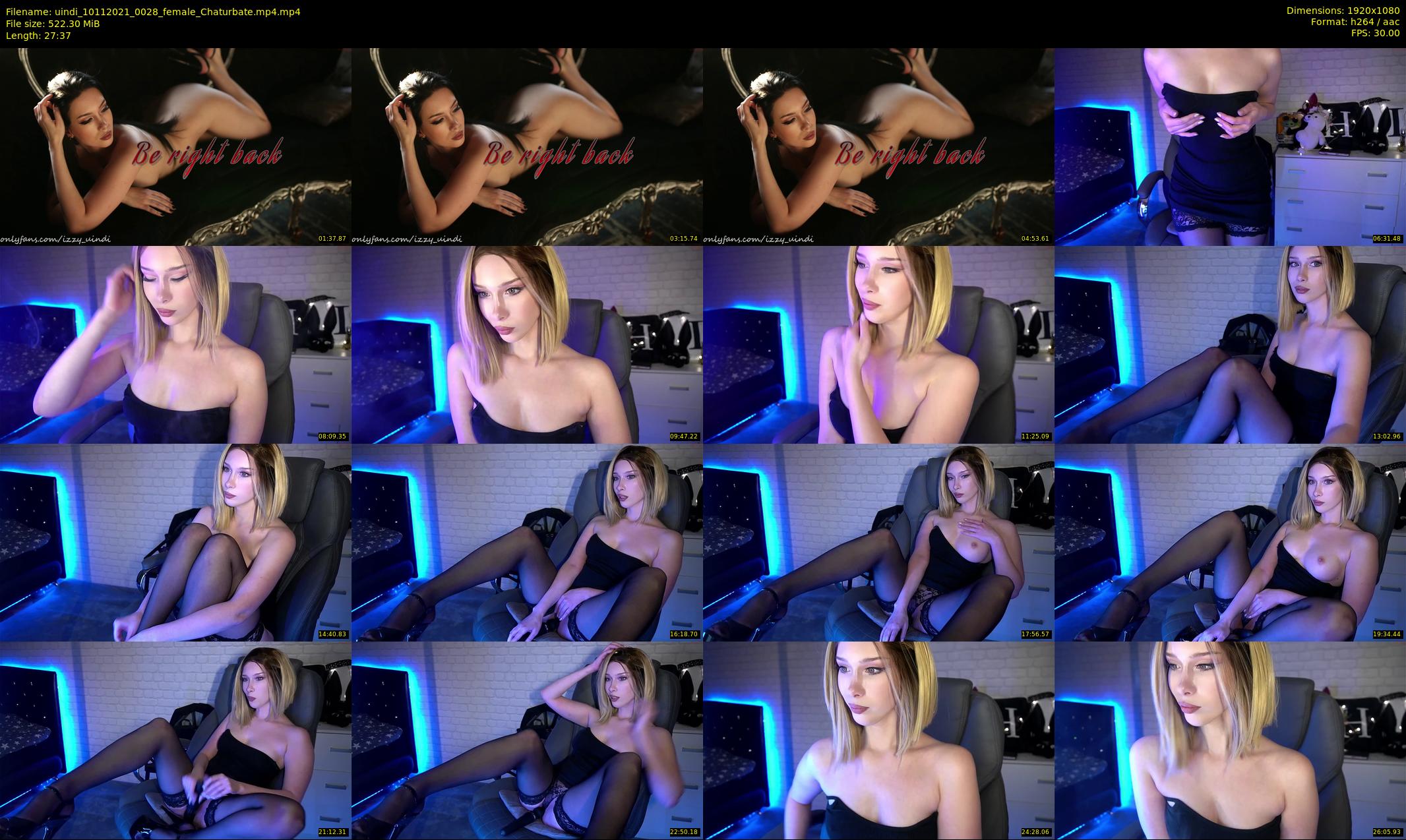 uindi — 28 minute Chaturbate female cam show recording, 1080p, Nov 10, 2021