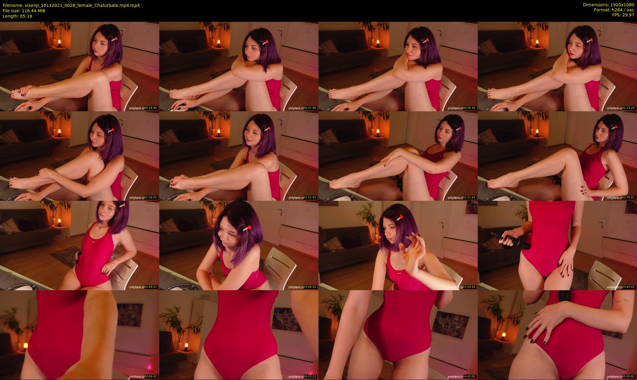 vixenp — 6 minute Chaturbate female cam show recording, 1080p, Nov 10, 2021