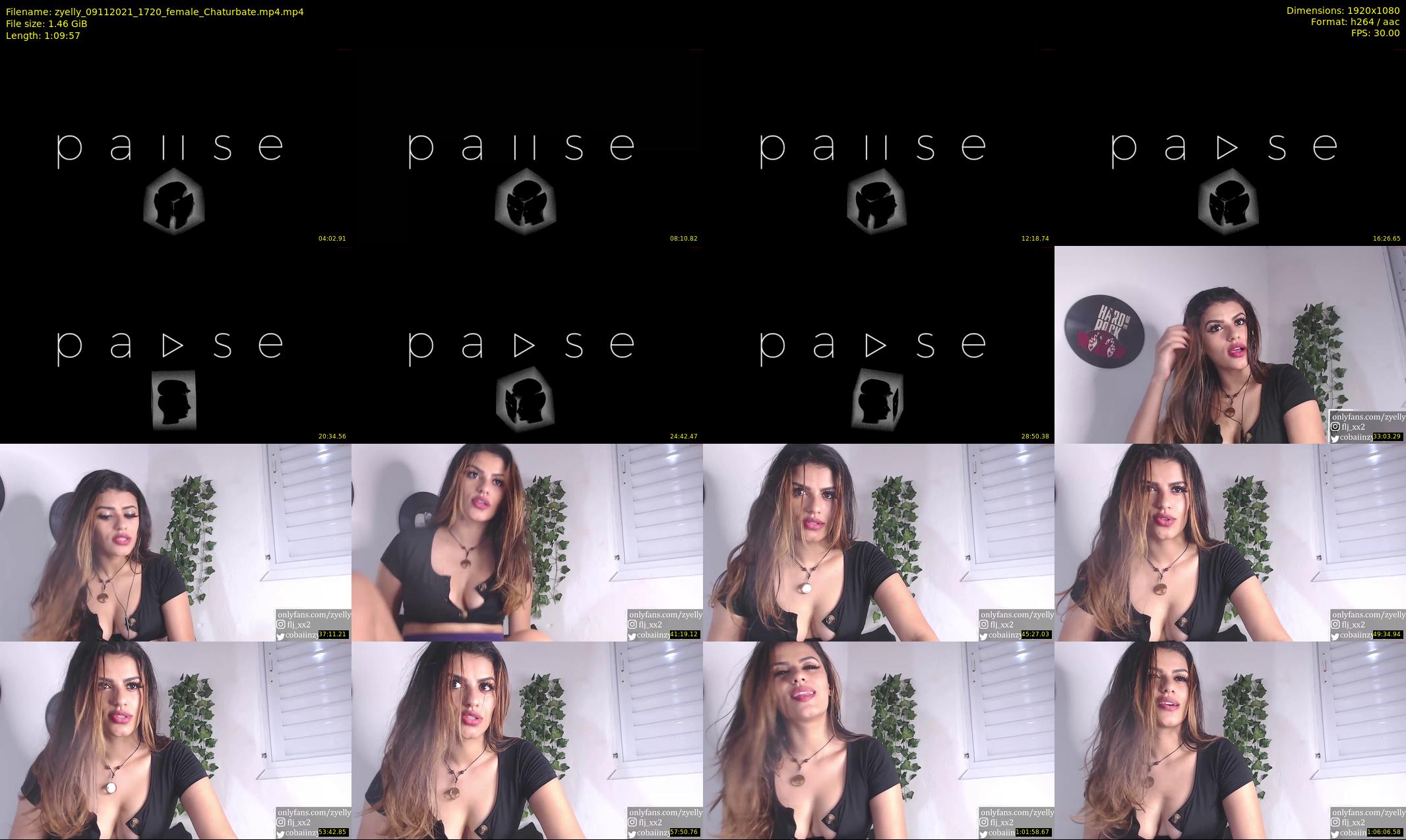 zyelly — 70 minute Chaturbate female cam show recording, 1080p, Nov 9, 2021