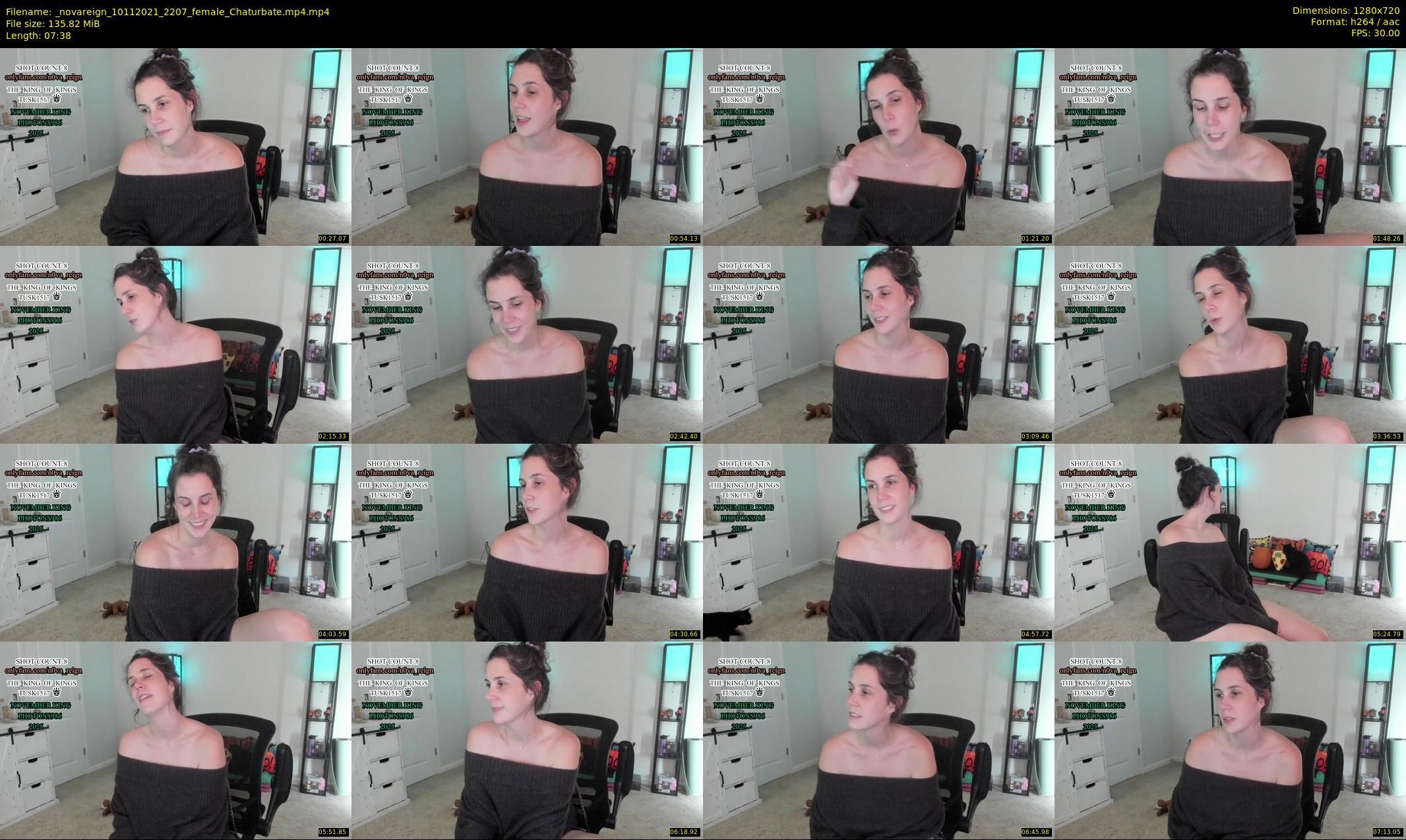 _novareign — 8 minute Chaturbate female cam show recording, 720p, Nov 10, 2021