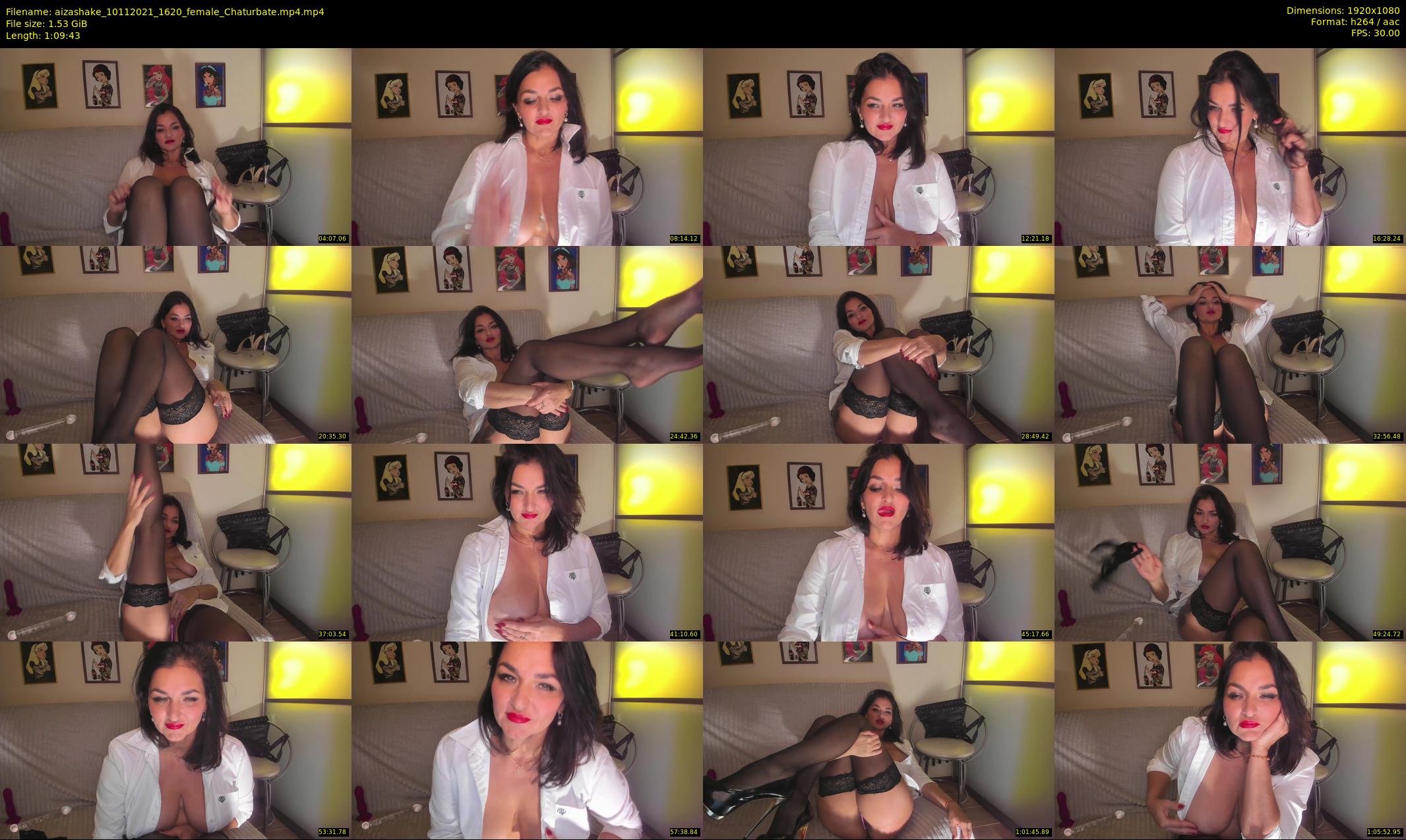 aizashake — 70 minute Chaturbate female cam show recording, 1080p, Nov 10, 2021