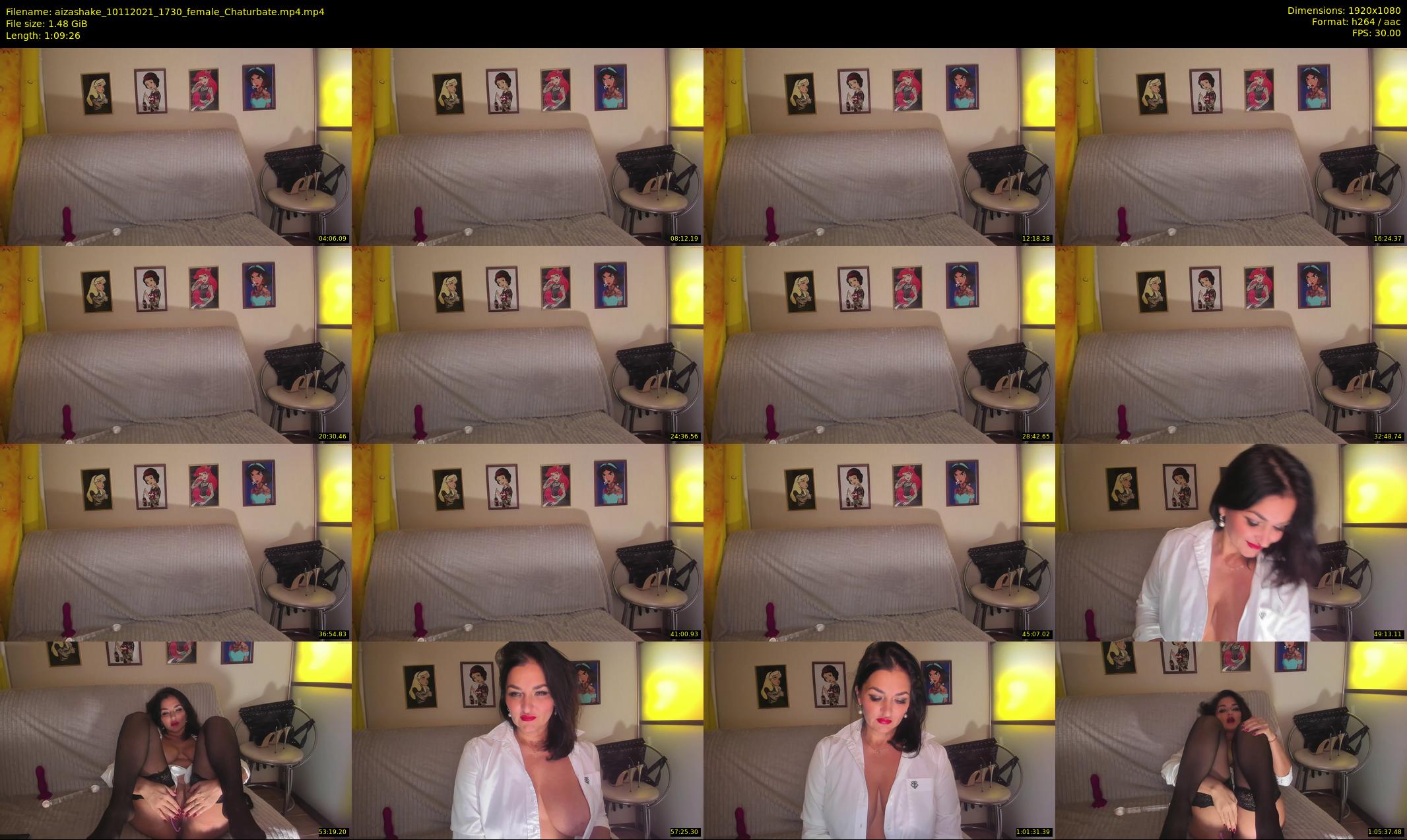 aizashake — 70 minute Chaturbate female cam show recording, 1080p, Nov 10, 2021