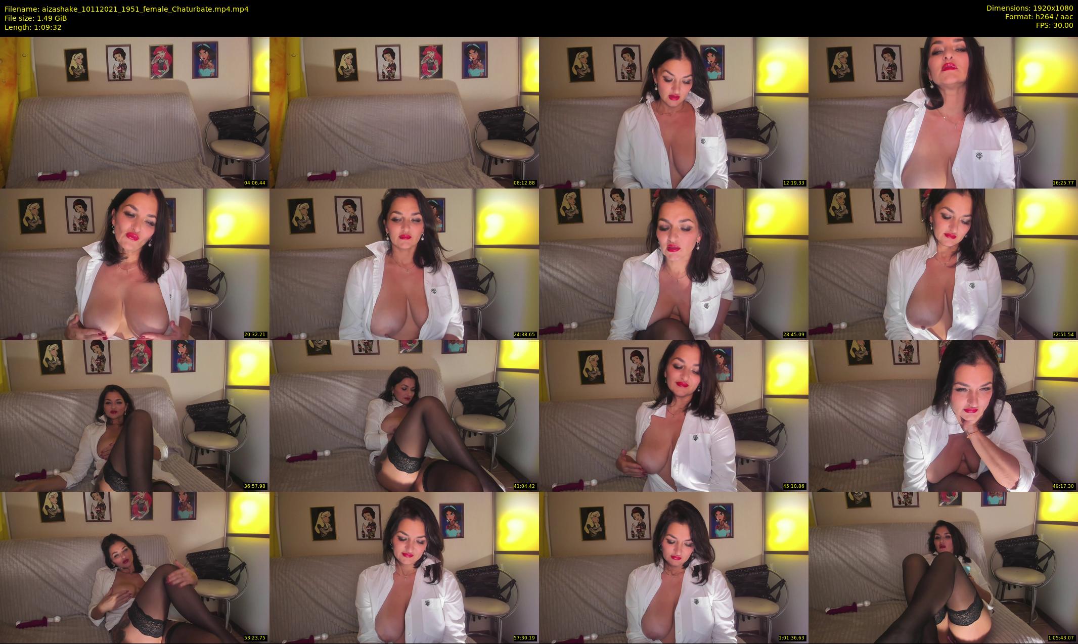aizashake — 70 minute Chaturbate female cam show recording, 1080p, Nov 10, 2021