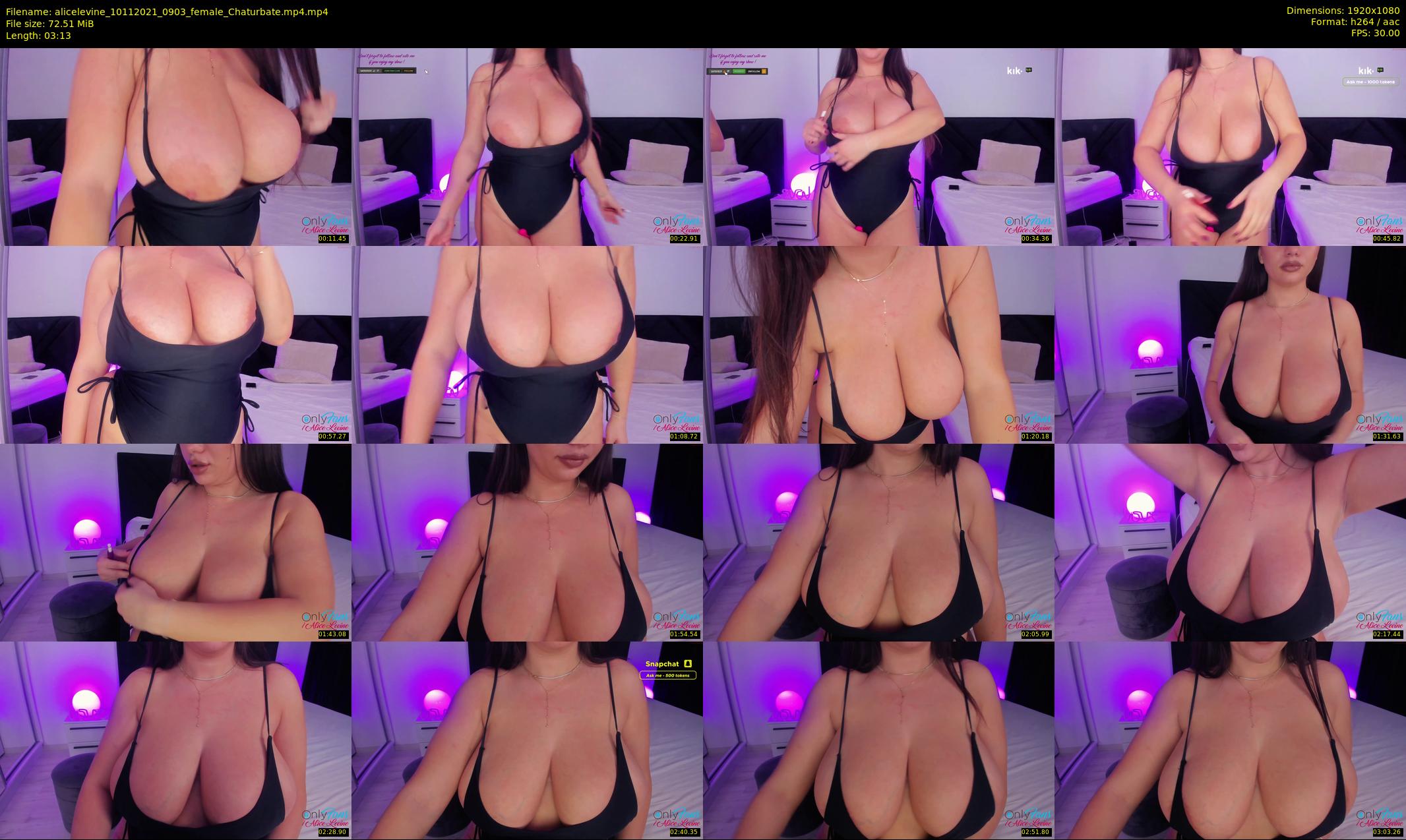 alicelevine — 4 minute Chaturbate female cam show recording, 1080p, Nov 10, 2021