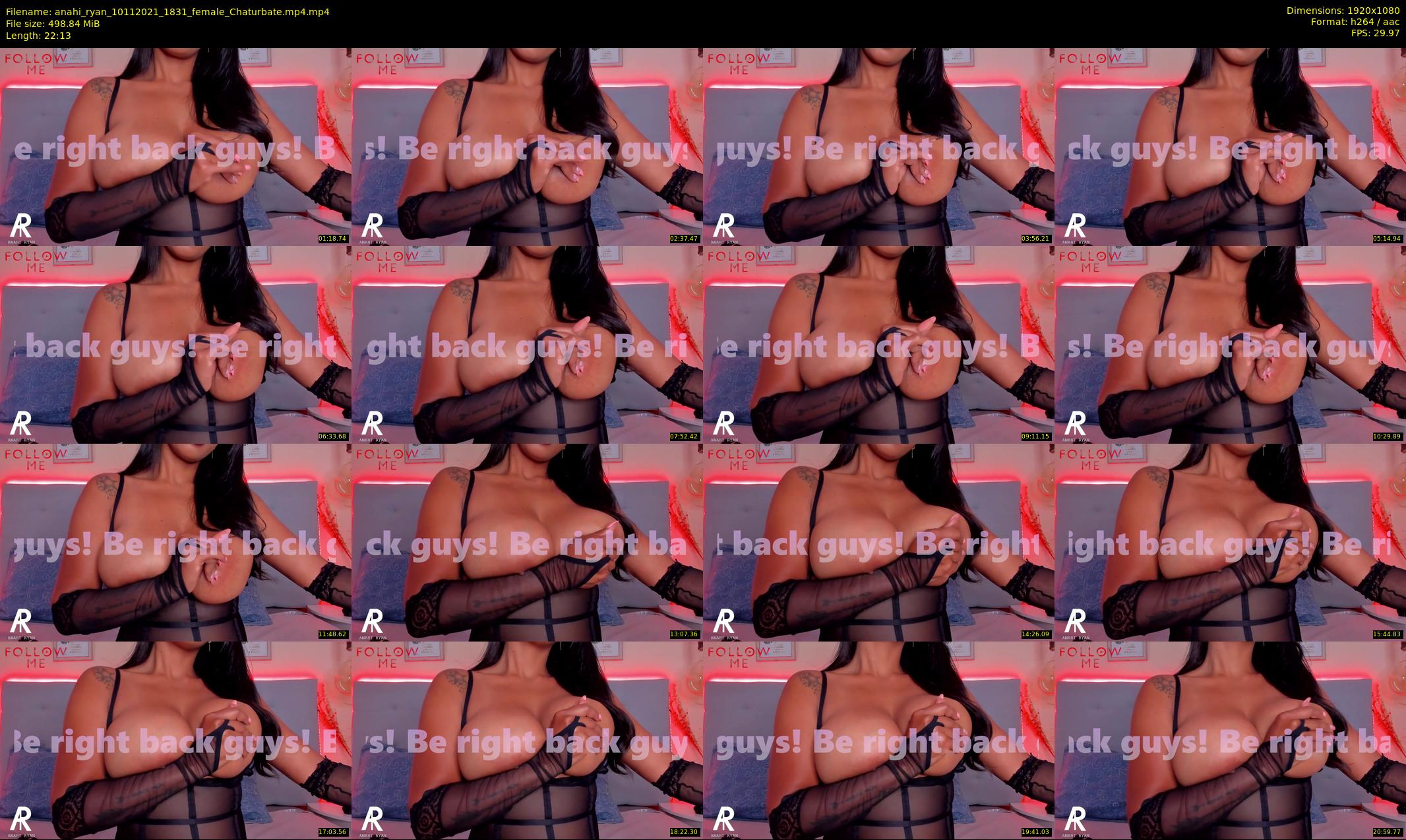 anahi_ryan — 23 minute Chaturbate female cam show recording, 1080p, Nov 10, 2021