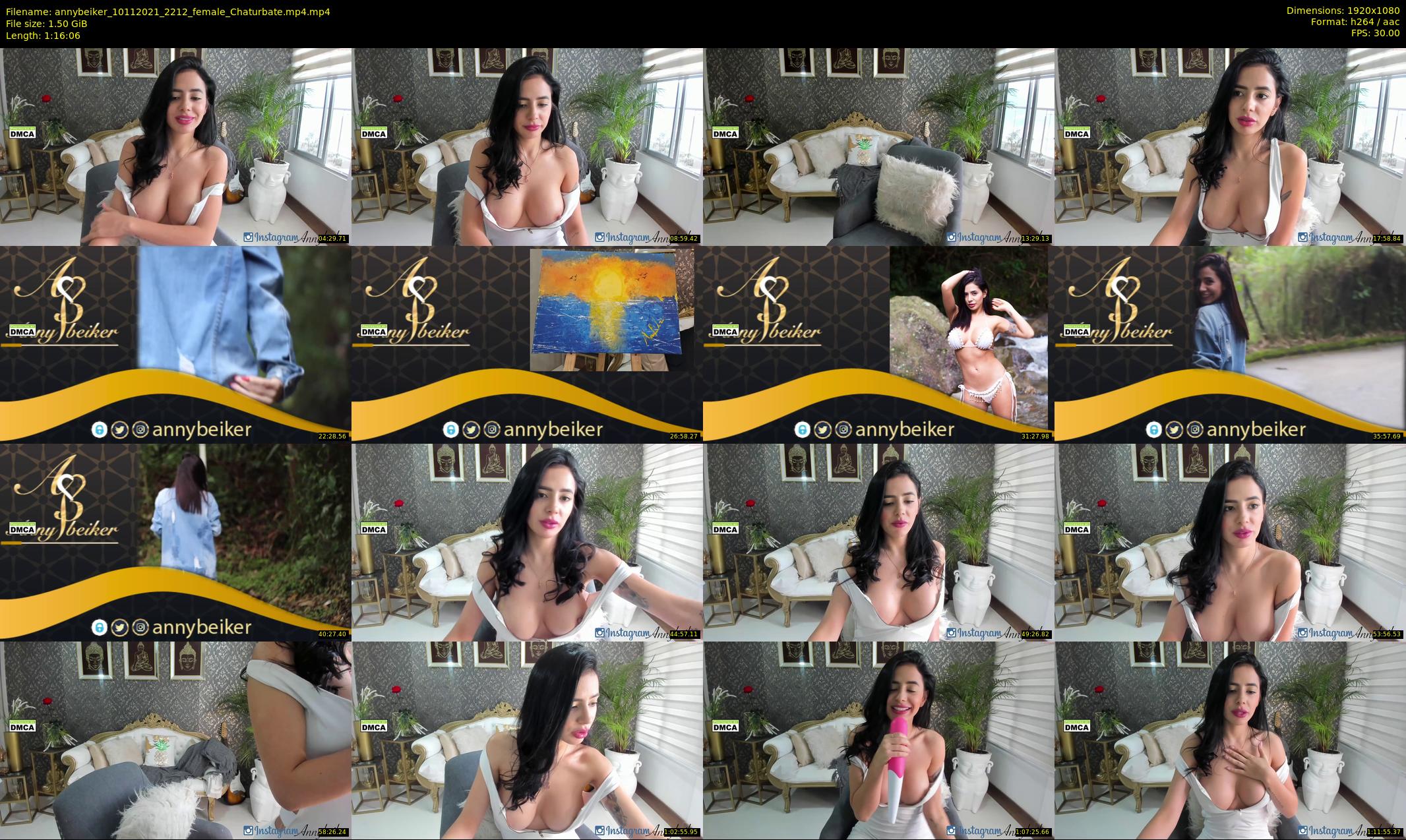 annybeiker — 77 minute Chaturbate female cam show recording, 1080p, Nov 10, 2021