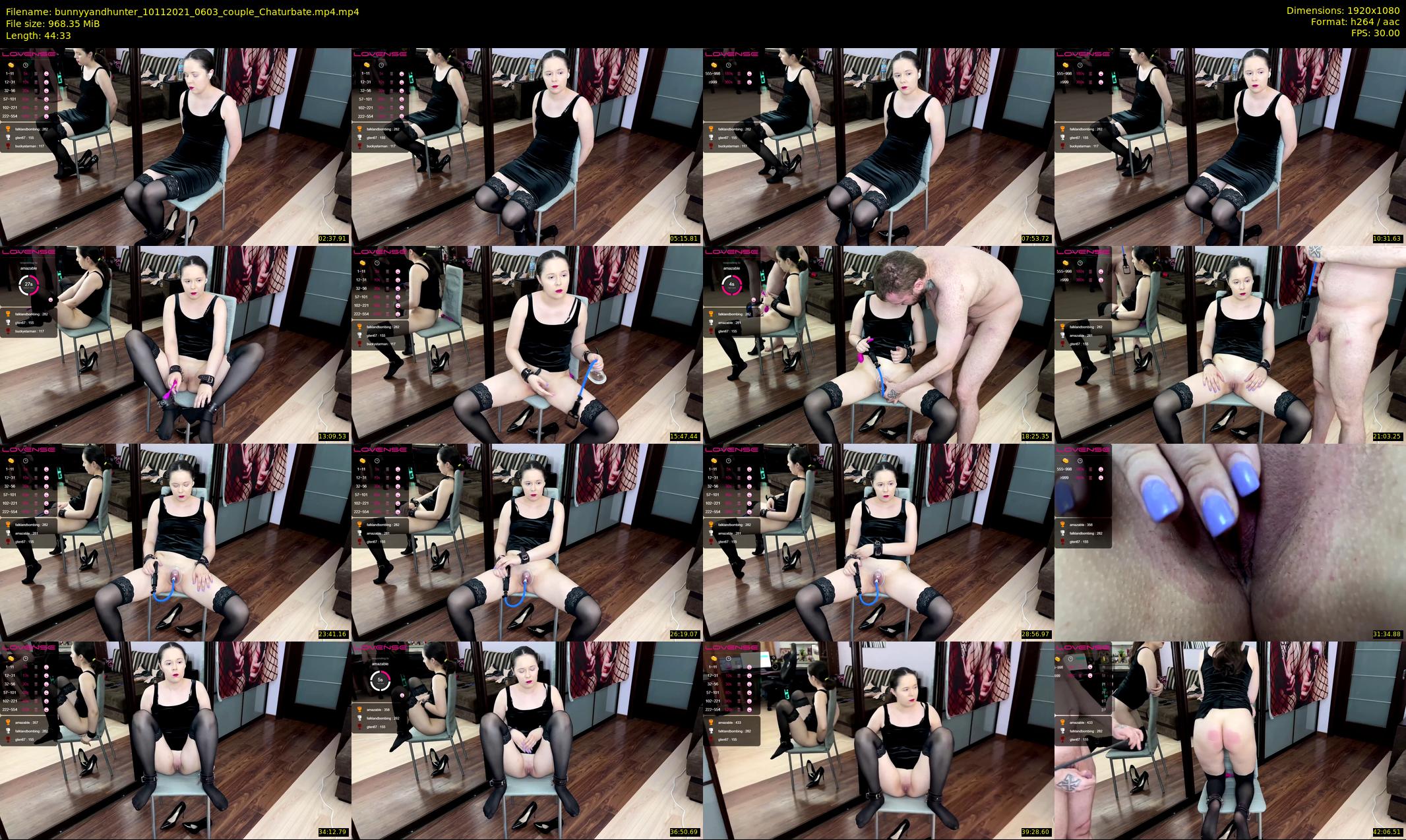 bunnyyandhunter — 45 minute Chaturbate couple cam show recording, 1080p, Nov 10, 2021