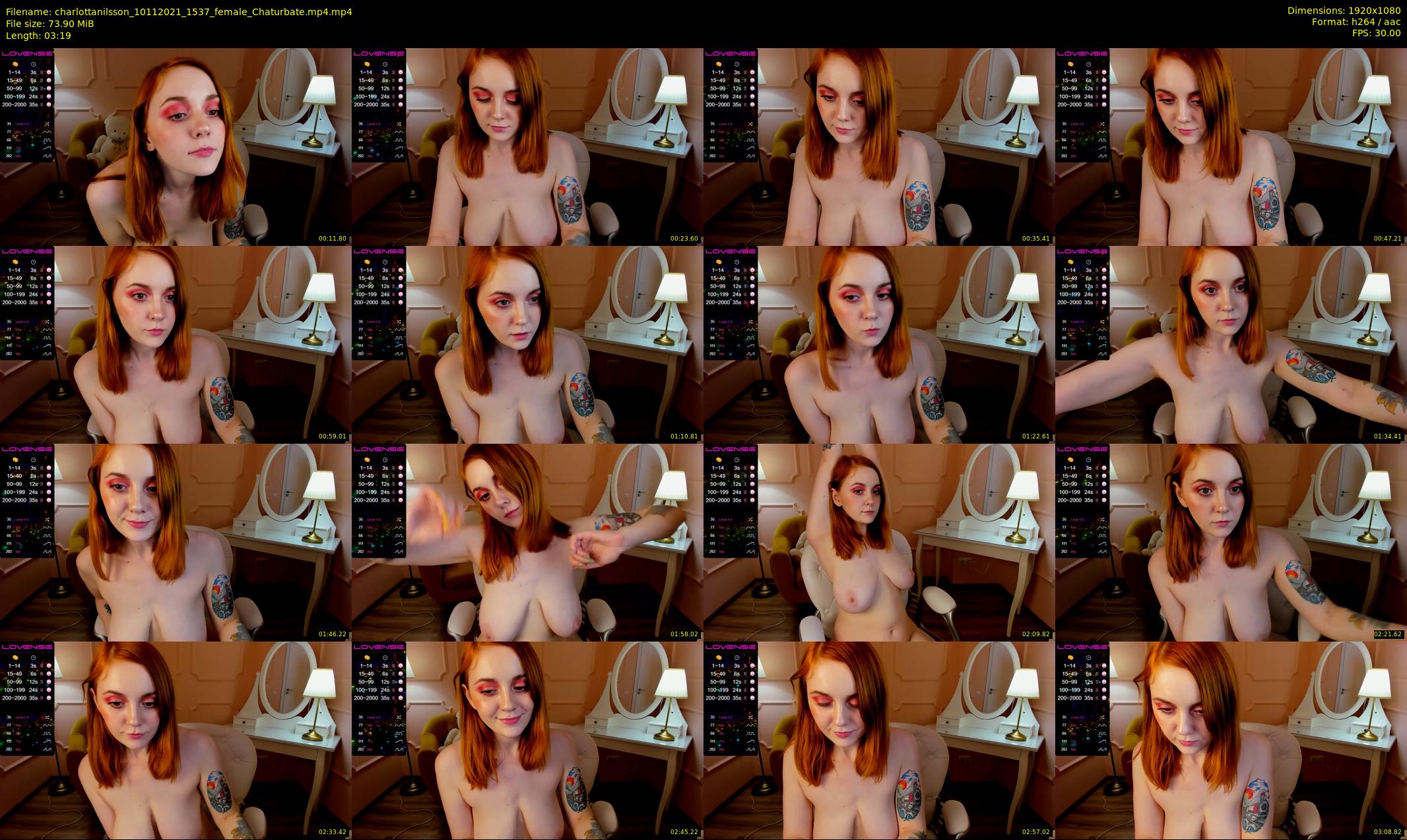 charlottanilsson — 4 minute Chaturbate female cam show recording, 1080p, Nov 10, 2021