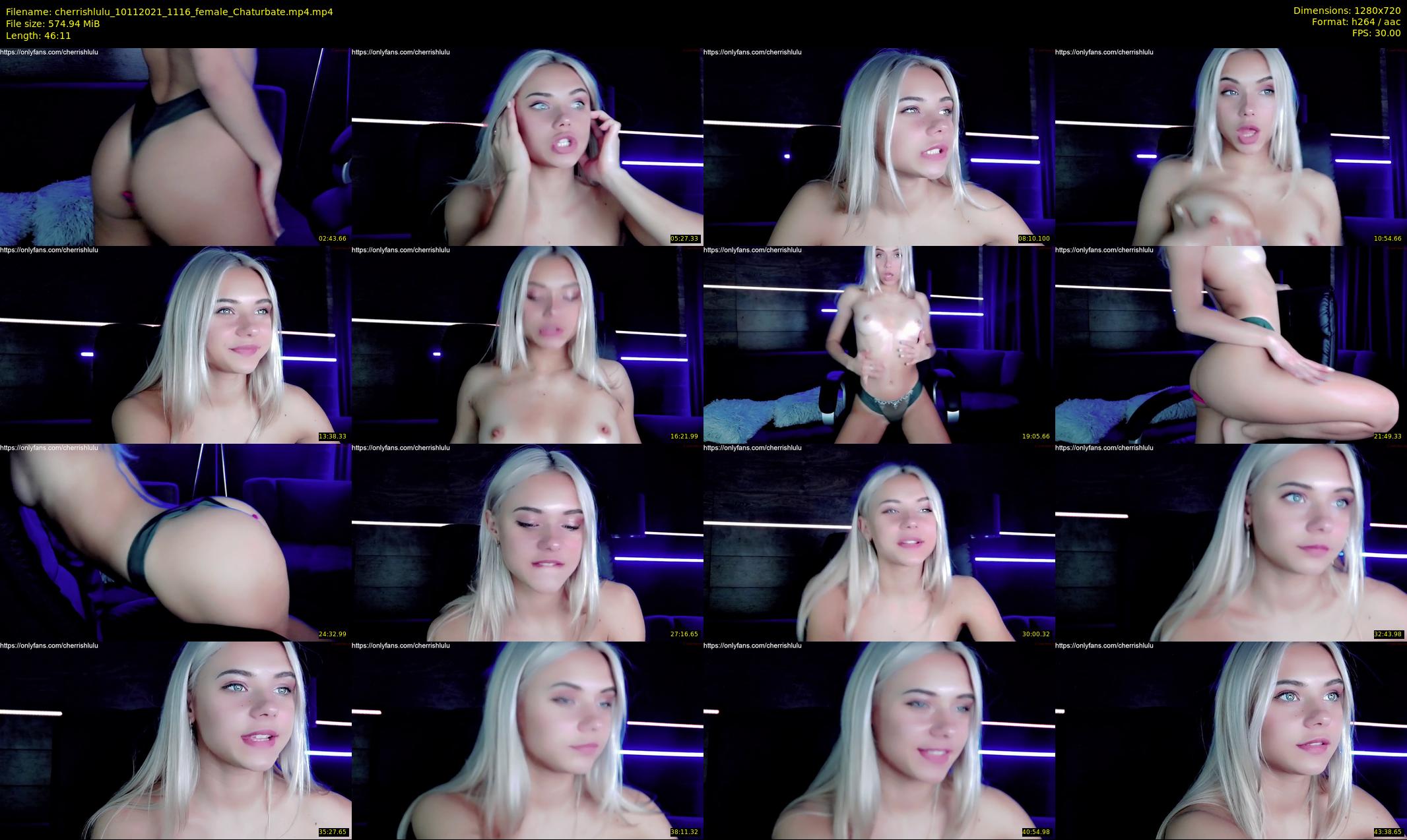 cherrishlulu — 47 minute Chaturbate female cam show recording, 720p, Nov 10, 2021