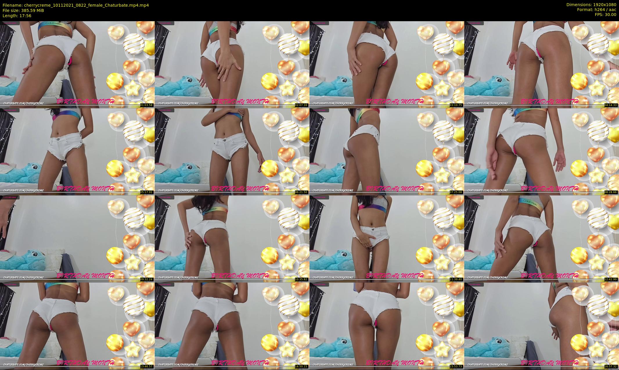 cherrycreme — 18 minute Chaturbate female cam show recording, 1080p, Nov 10, 2021