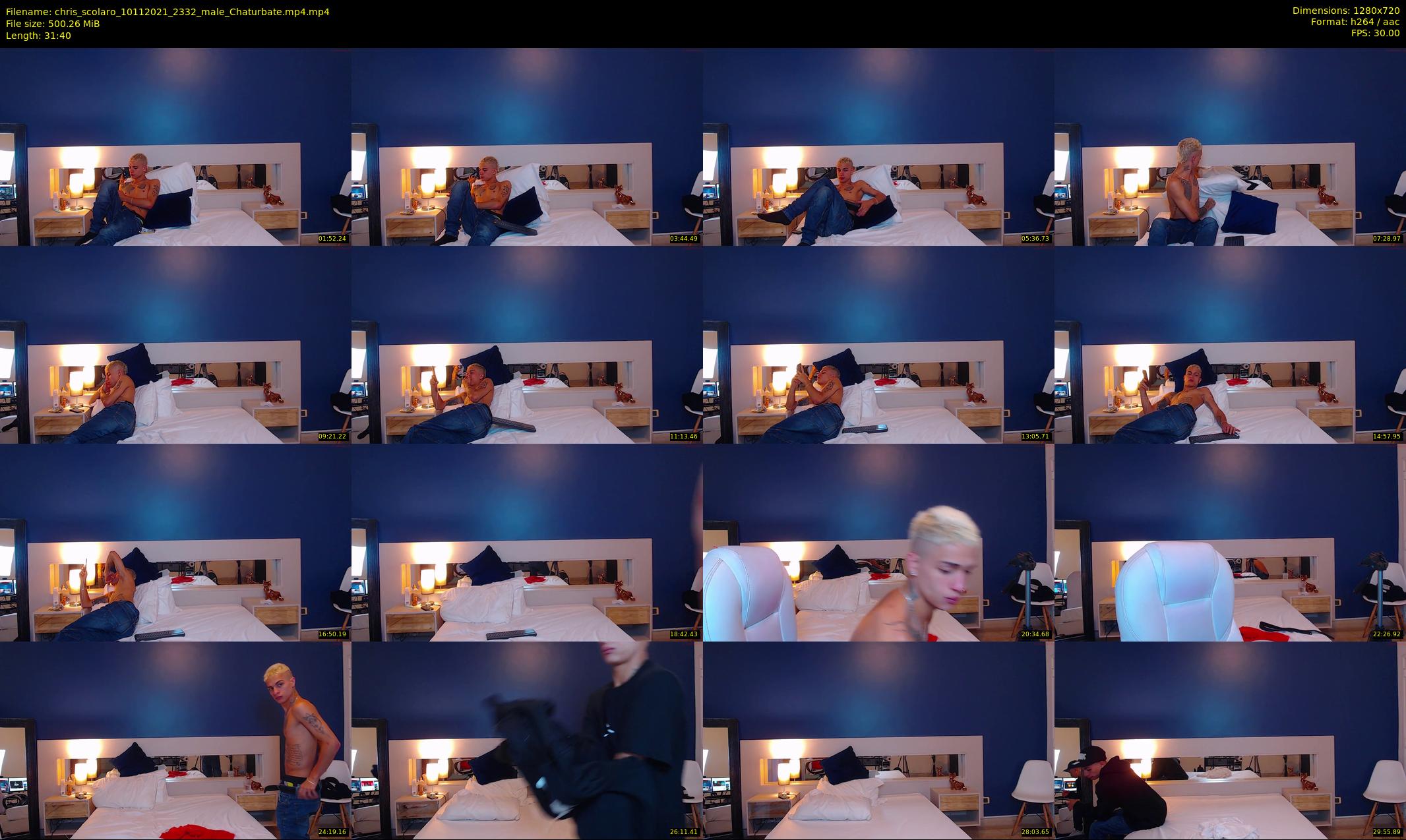 chris_scolaro — 32 minute Chaturbate male cam show recording, 720p, Nov 10, 2021