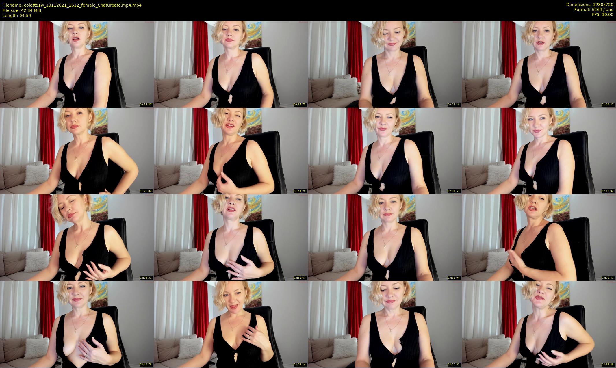 colette1w — 5 minute Chaturbate female cam show recording, 720p, Nov 10, 2021
