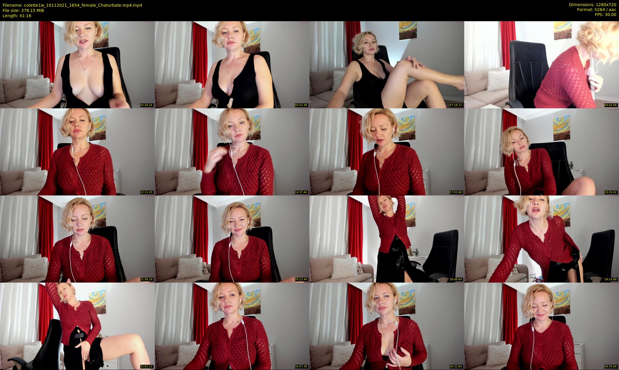 colette1w — 42 minute Chaturbate female cam show recording, 720p, Nov 10, 2021