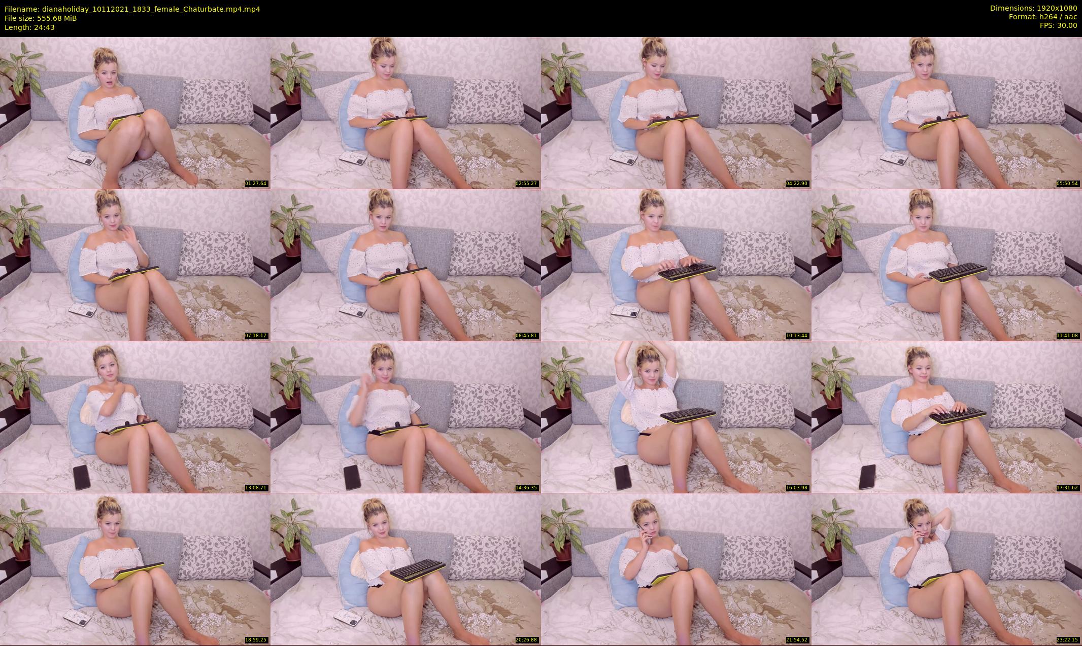 dianaholiday — 25 minute Chaturbate female cam show recording, 1080p, Nov 10, 2021