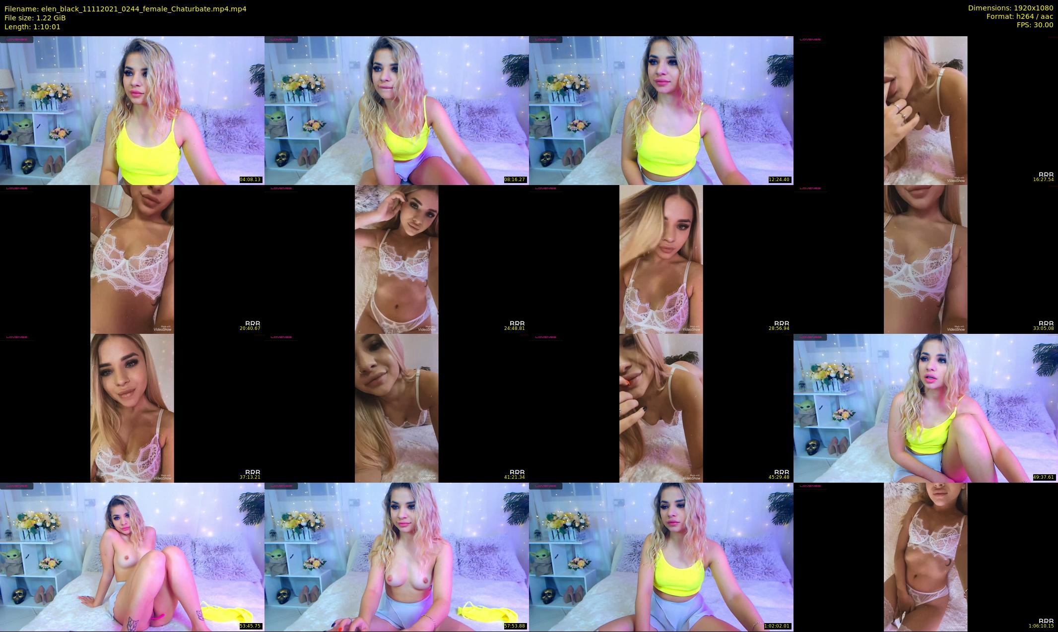 elen_black — 71 minute Chaturbate female cam show recording, 1080p, Nov 11, 2021