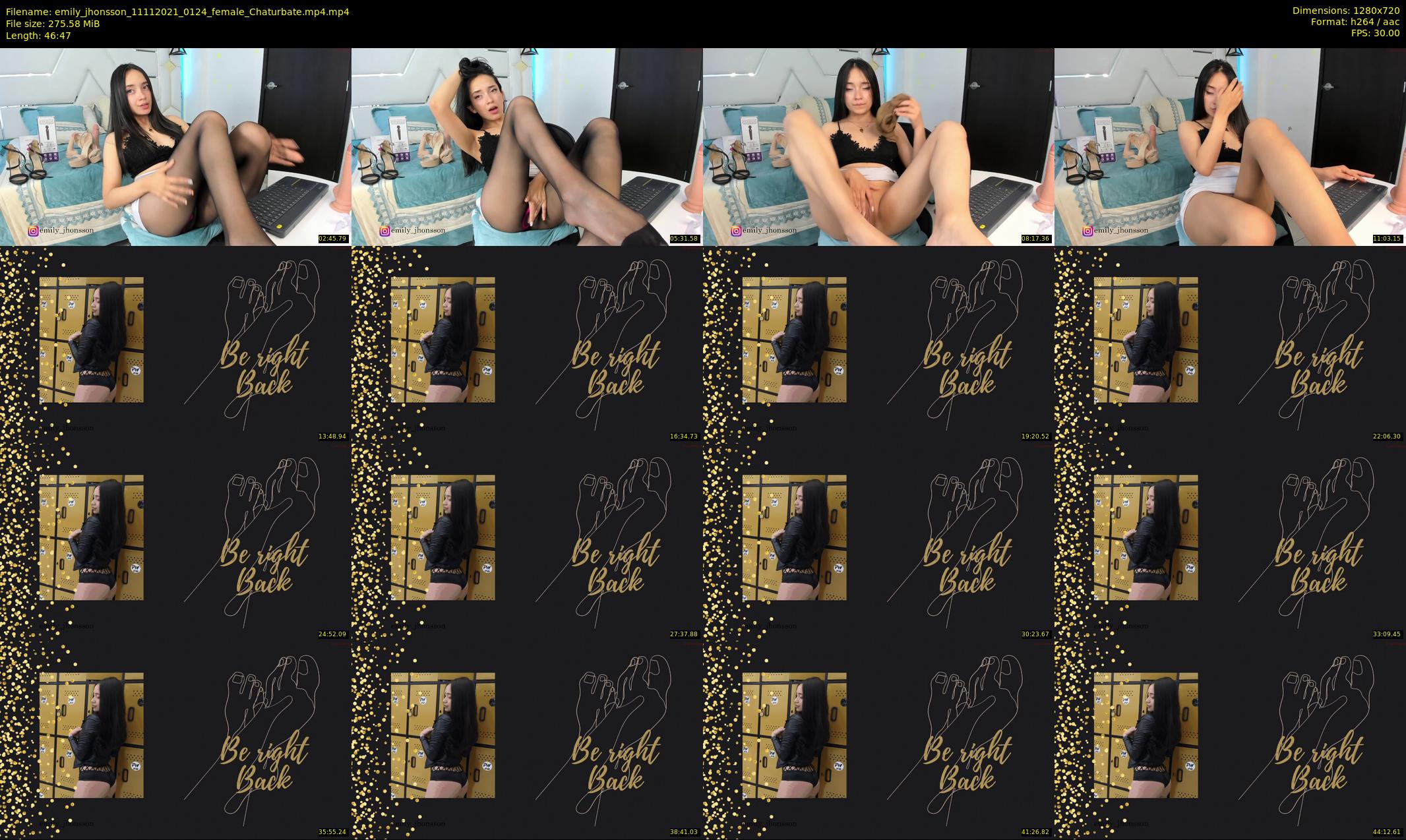 emily_jhonsson — 47 minute Chaturbate female cam show recording, 720p, Nov 11, 2021