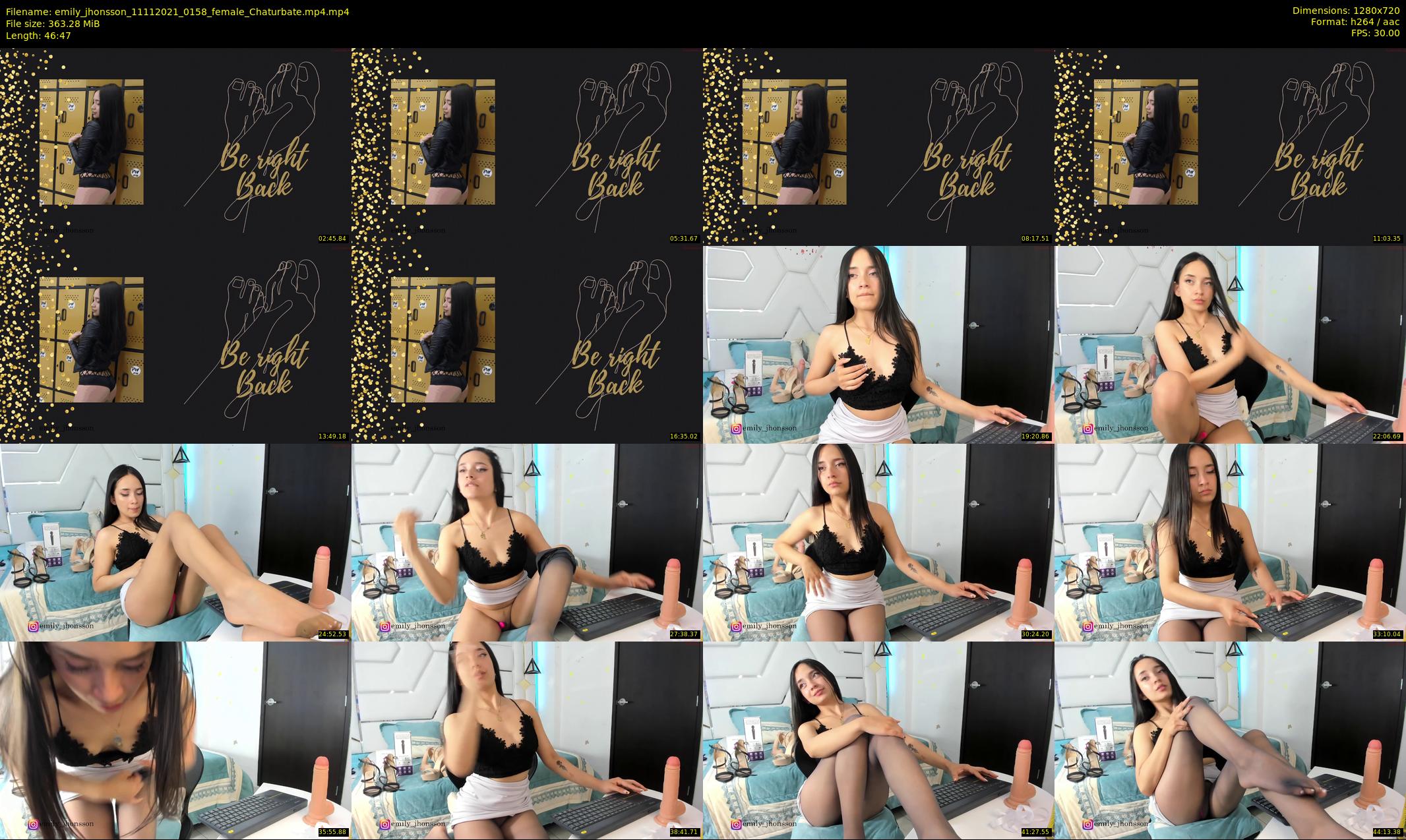 emily_jhonsson — 47 minute Chaturbate female cam show recording, 720p, Nov 11, 2021