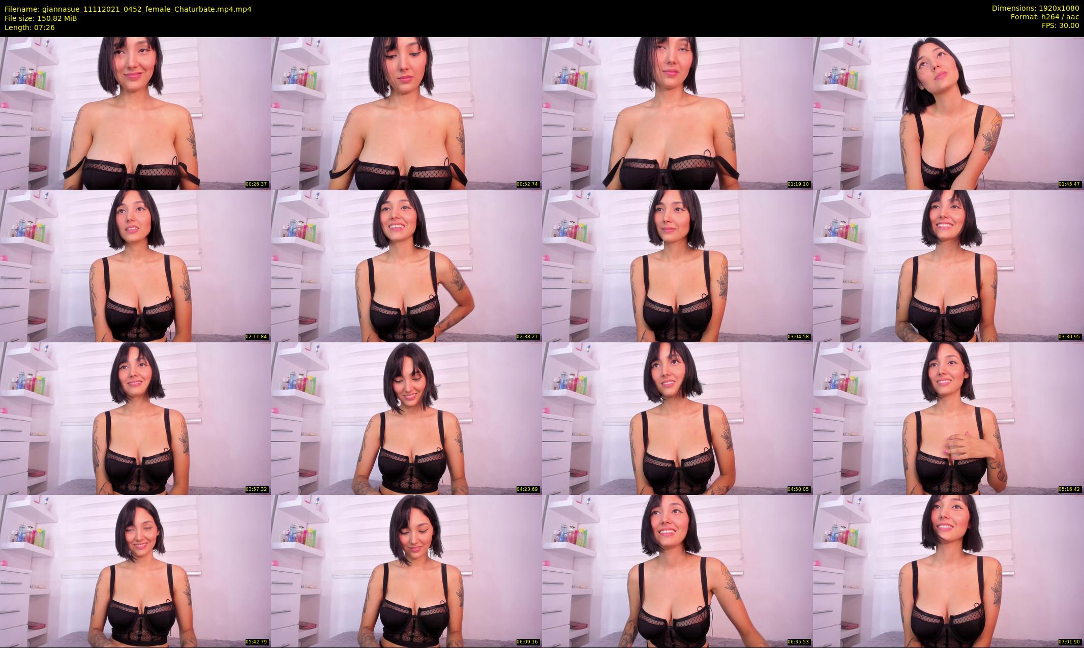 giannasue — 8 minute Chaturbate female cam show recording, 1080p, Nov 11, 2021