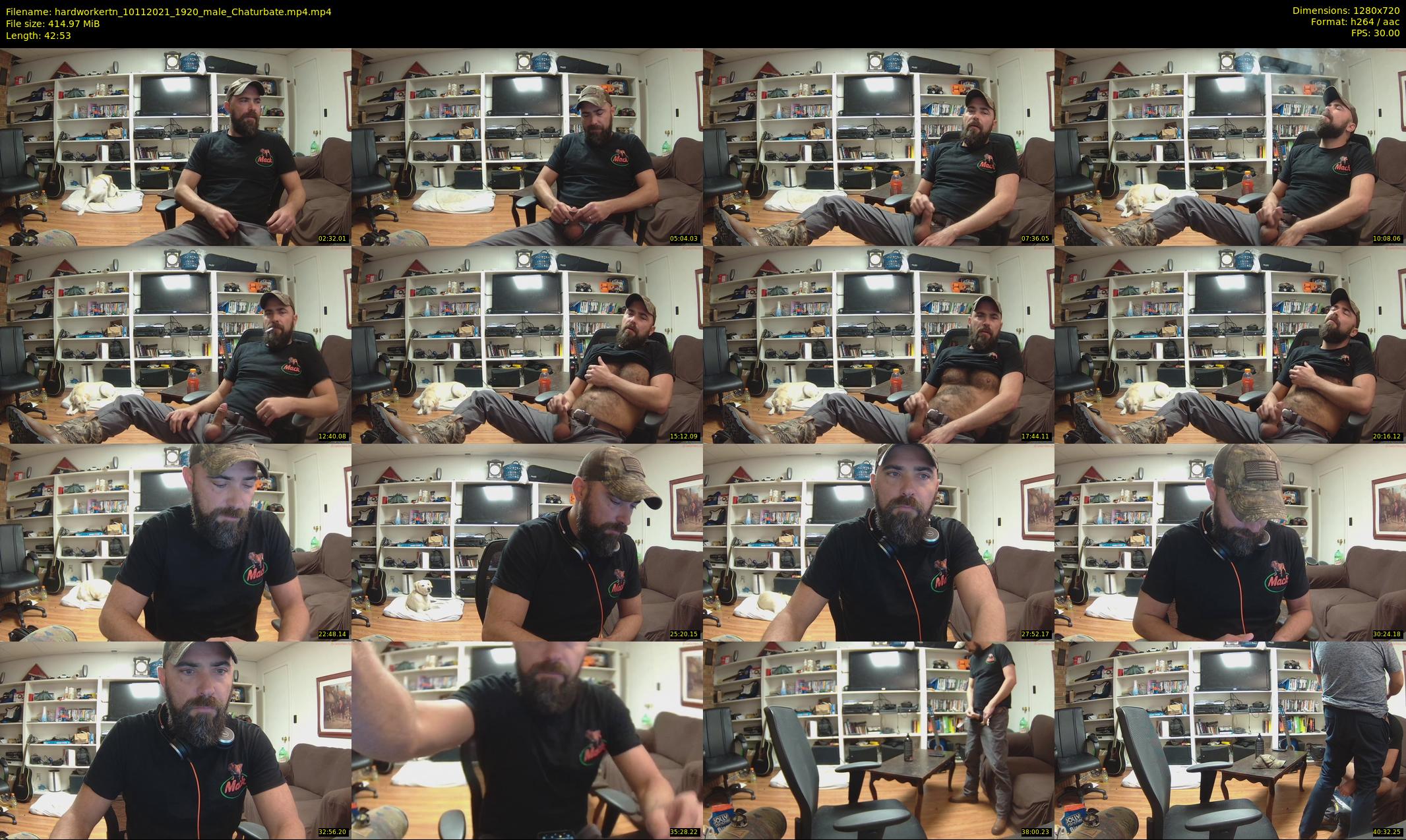 hardworkertn — 43 minute Chaturbate male cam show recording, 720p, Nov 10, 2021