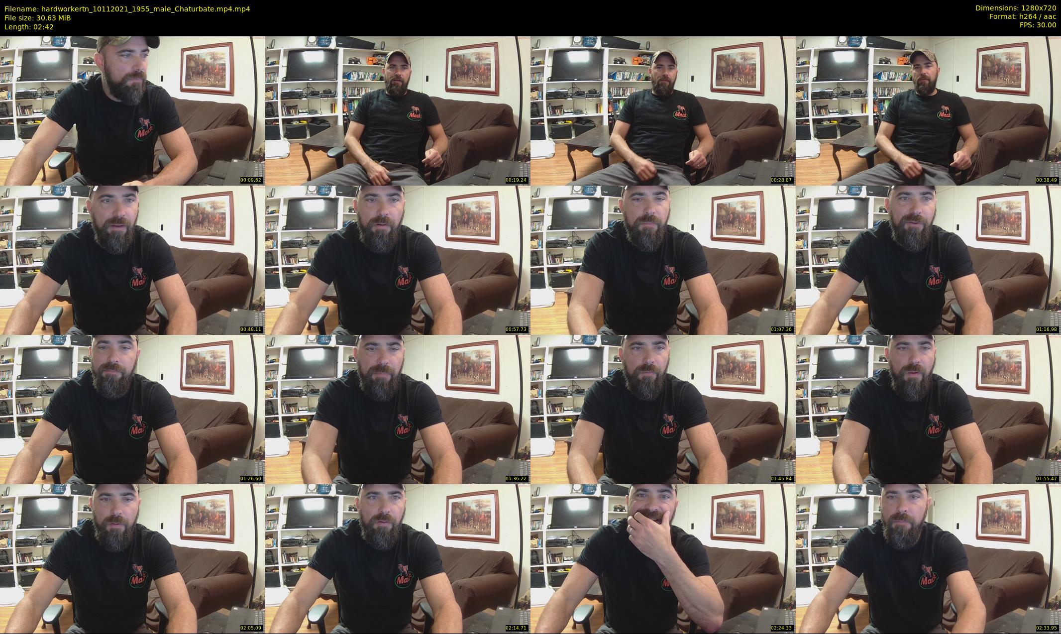 hardworkertn — 3 minute Chaturbate male cam show recording, 720p, Nov 10, 2021