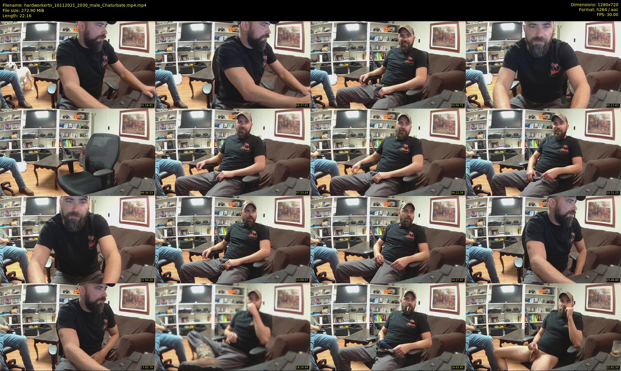 hardworkertn — 23 minute Chaturbate male cam show recording, 720p, Nov 10, 2021