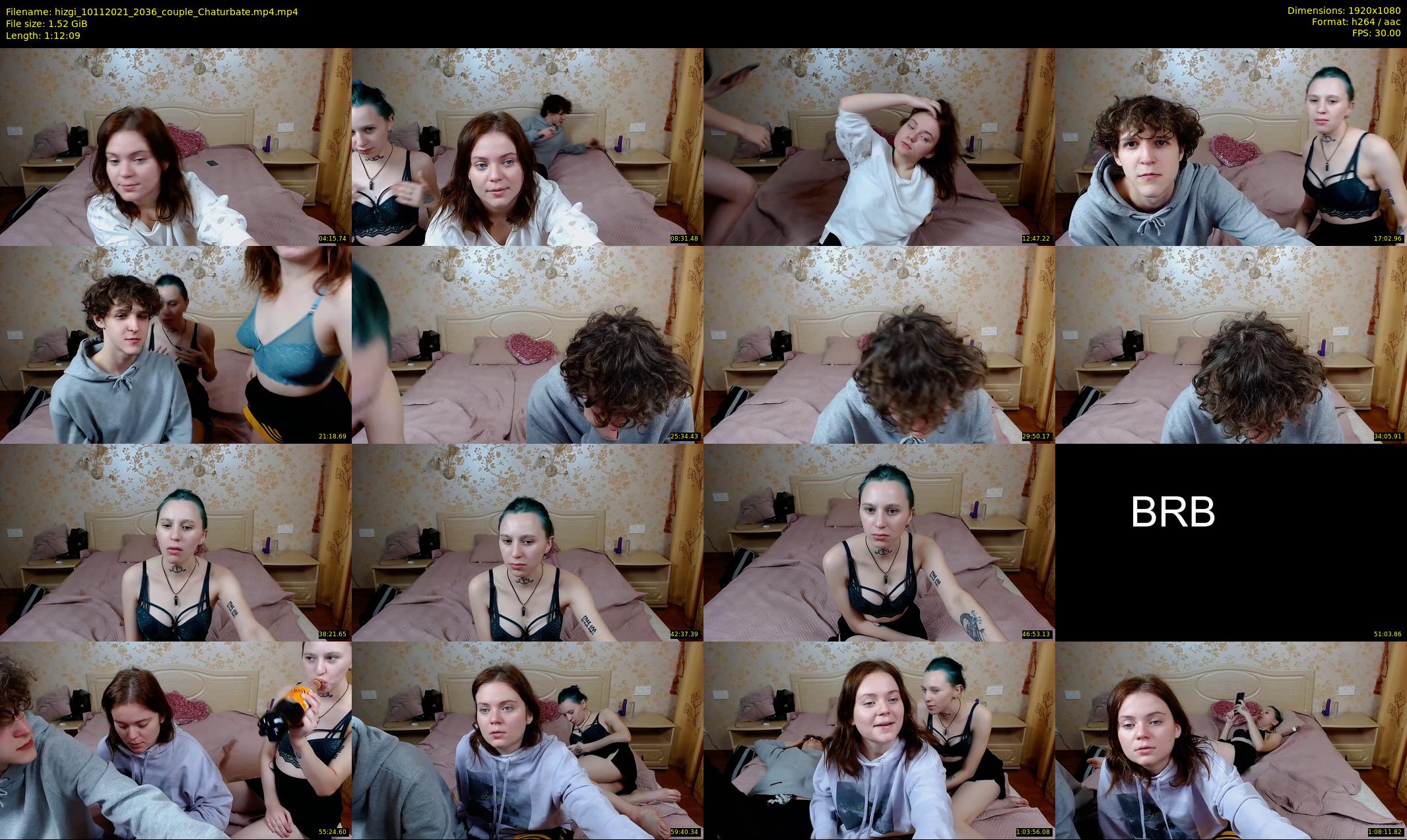 hizgi — 73 minute Chaturbate couple cam show recording, 1080p, Nov 10, 2021