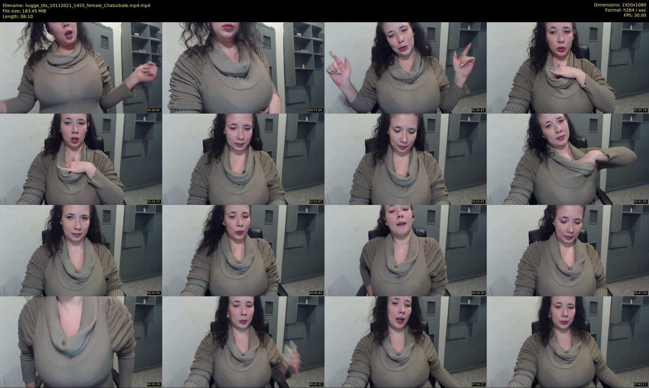 hugge_tits — 9 minute Chaturbate female cam show recording, 1080p, Nov 10, 2021