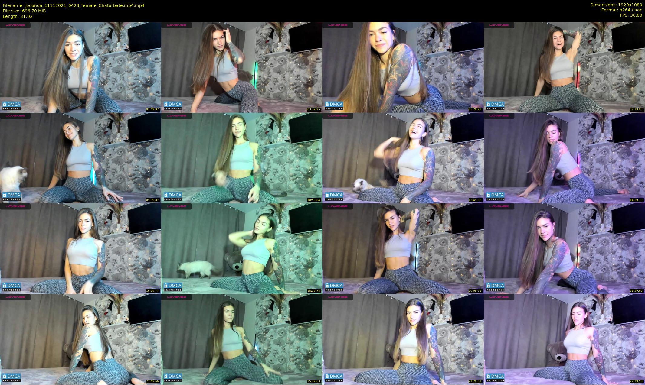 joconda — 32 minute Chaturbate female cam show recording, 1080p, Nov 11, 2021