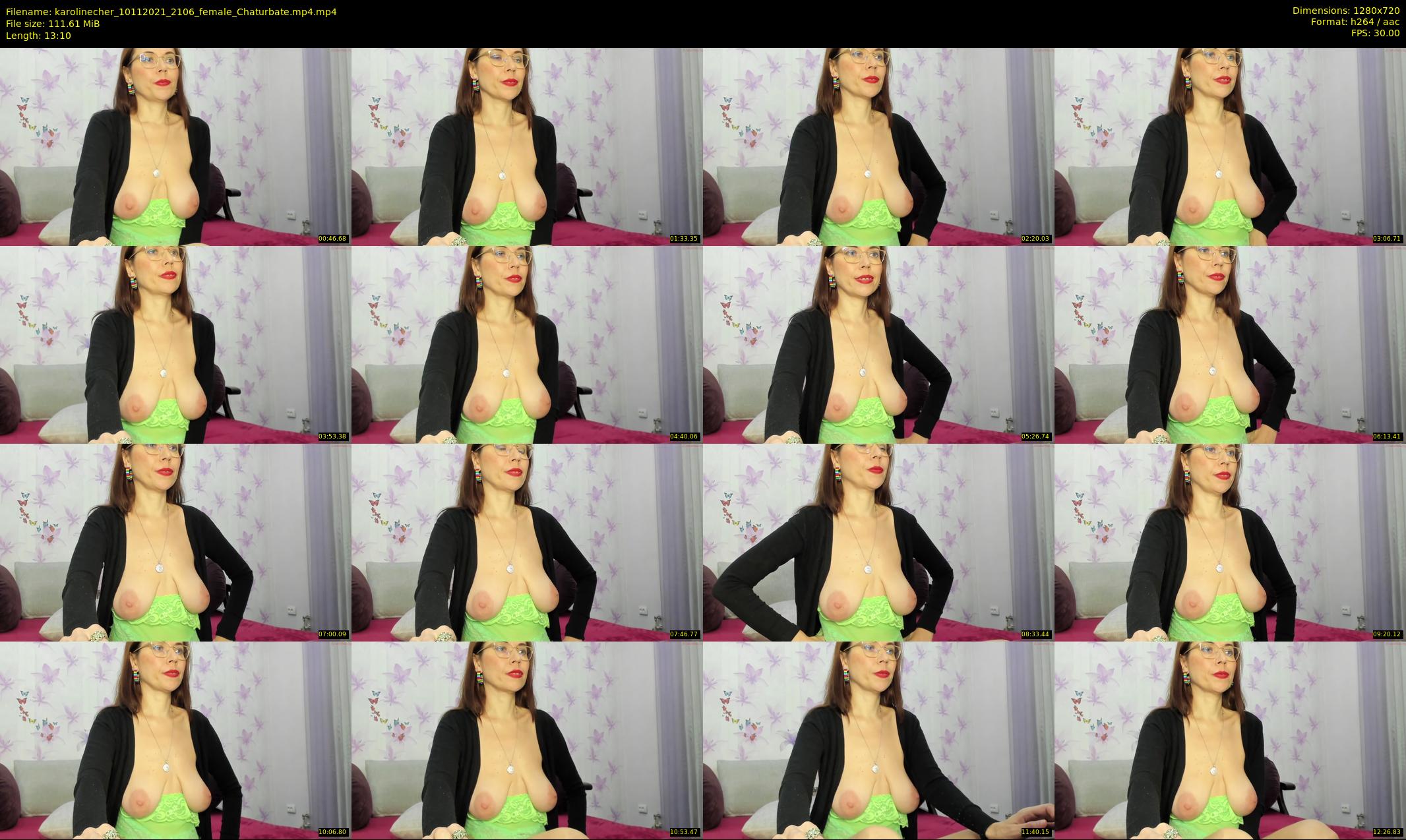 karolinecher — 14 minute Chaturbate female cam show recording, 720p, Nov 10, 2021