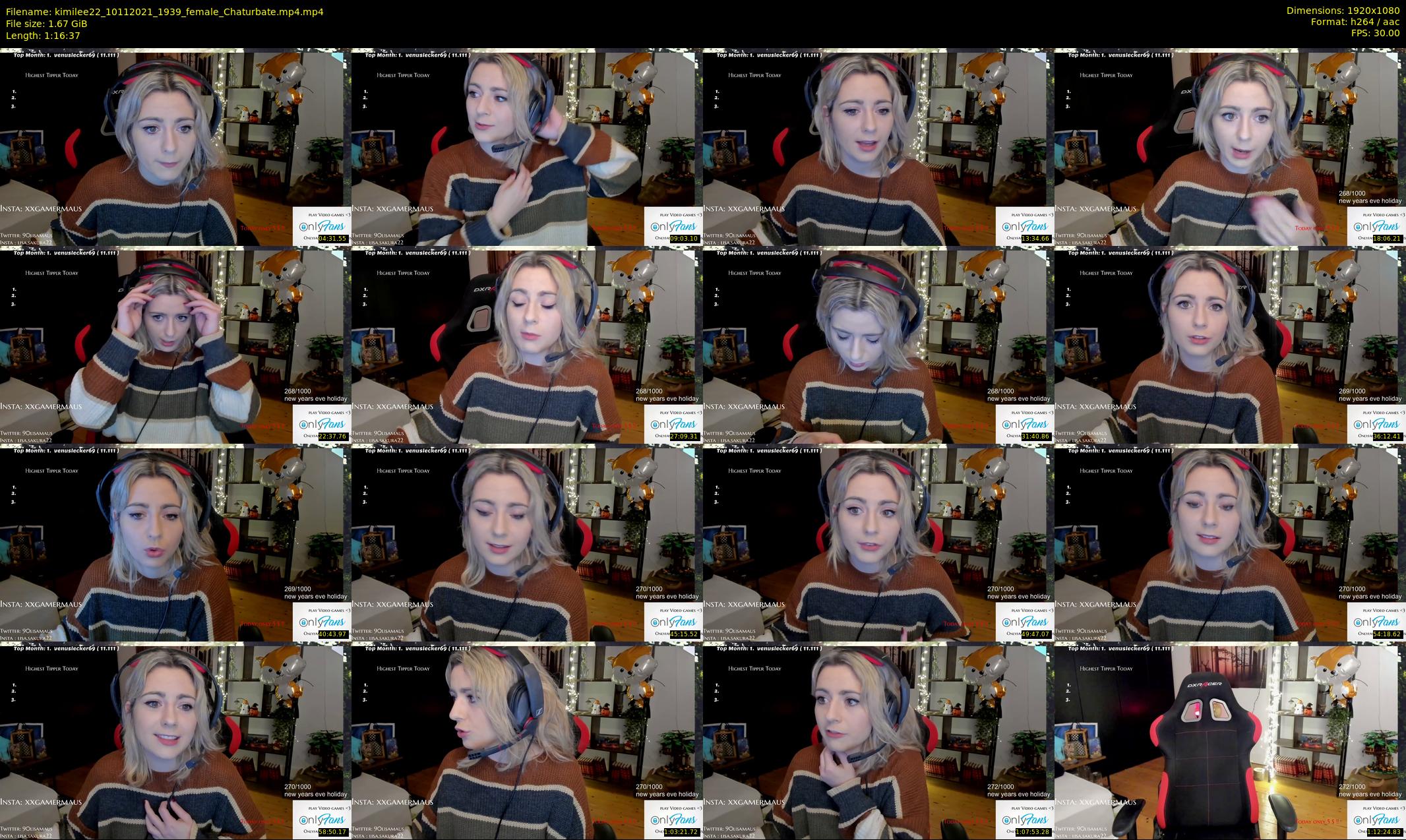 kimilee22 — 77 minute Chaturbate female cam show recording, 1080p, Nov 10, 2021
