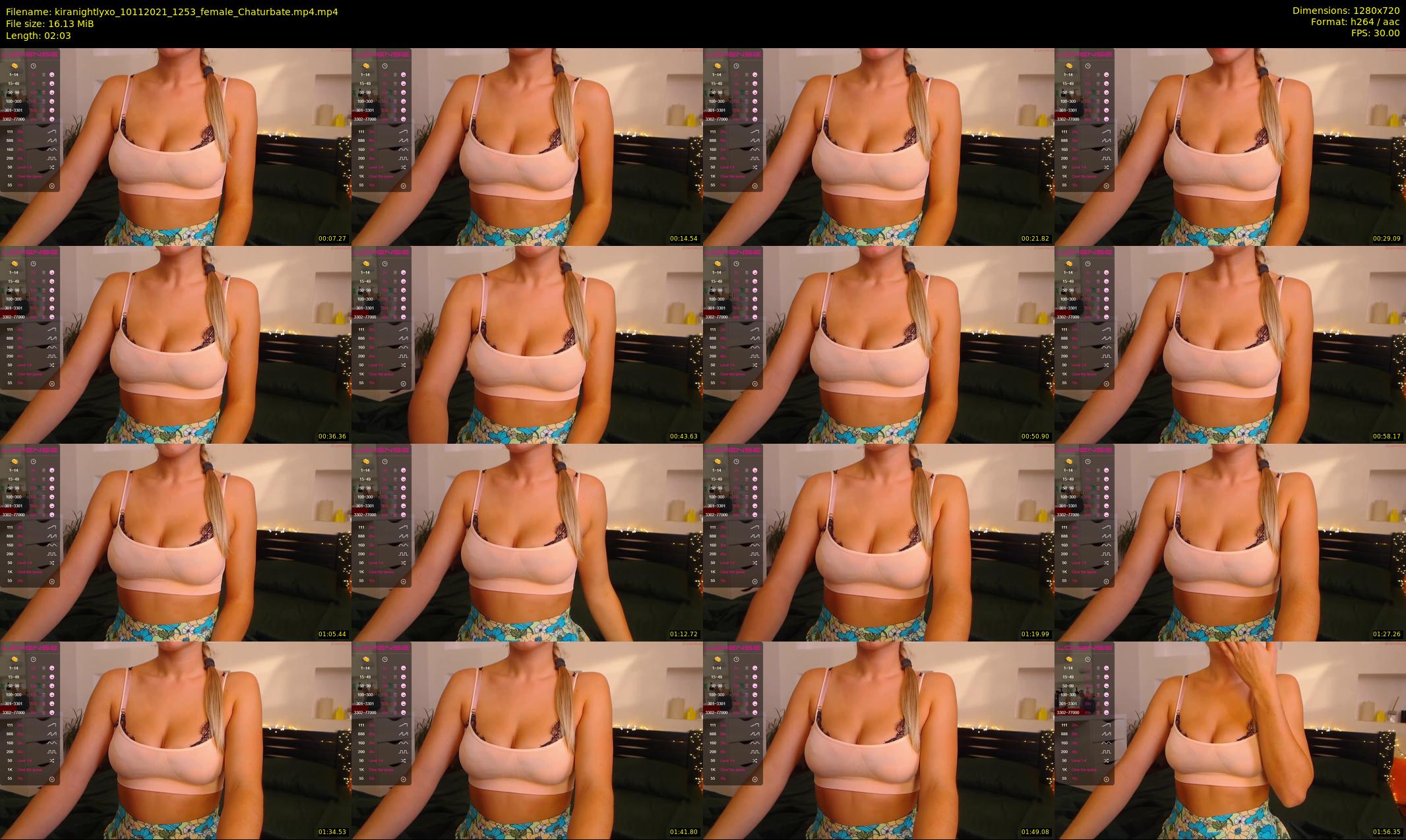 kiranightlyxo — 3 minute Chaturbate female cam show recording, 720p, Nov 10, 2021
