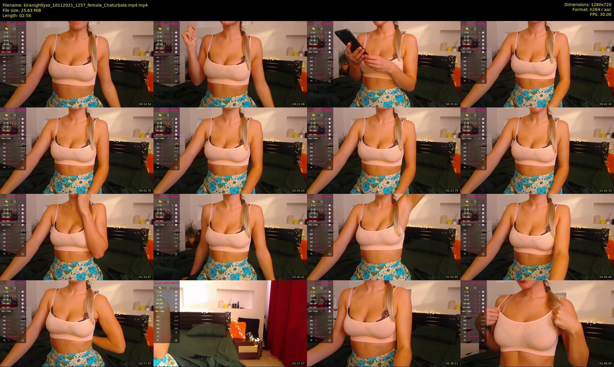 kiranightlyxo — 3 minute Chaturbate female cam show recording, 720p, Nov 10, 2021