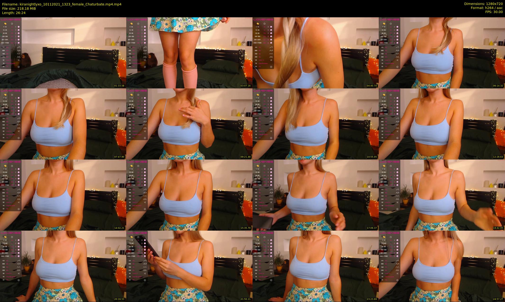 kiranightlyxo — 27 minute Chaturbate female cam show recording, 720p, Nov 10, 2021