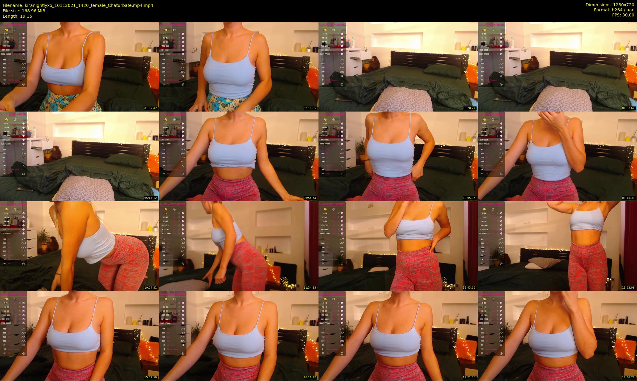 kiranightlyxo — 20 minute Chaturbate female cam show recording, 720p, Nov 10, 2021