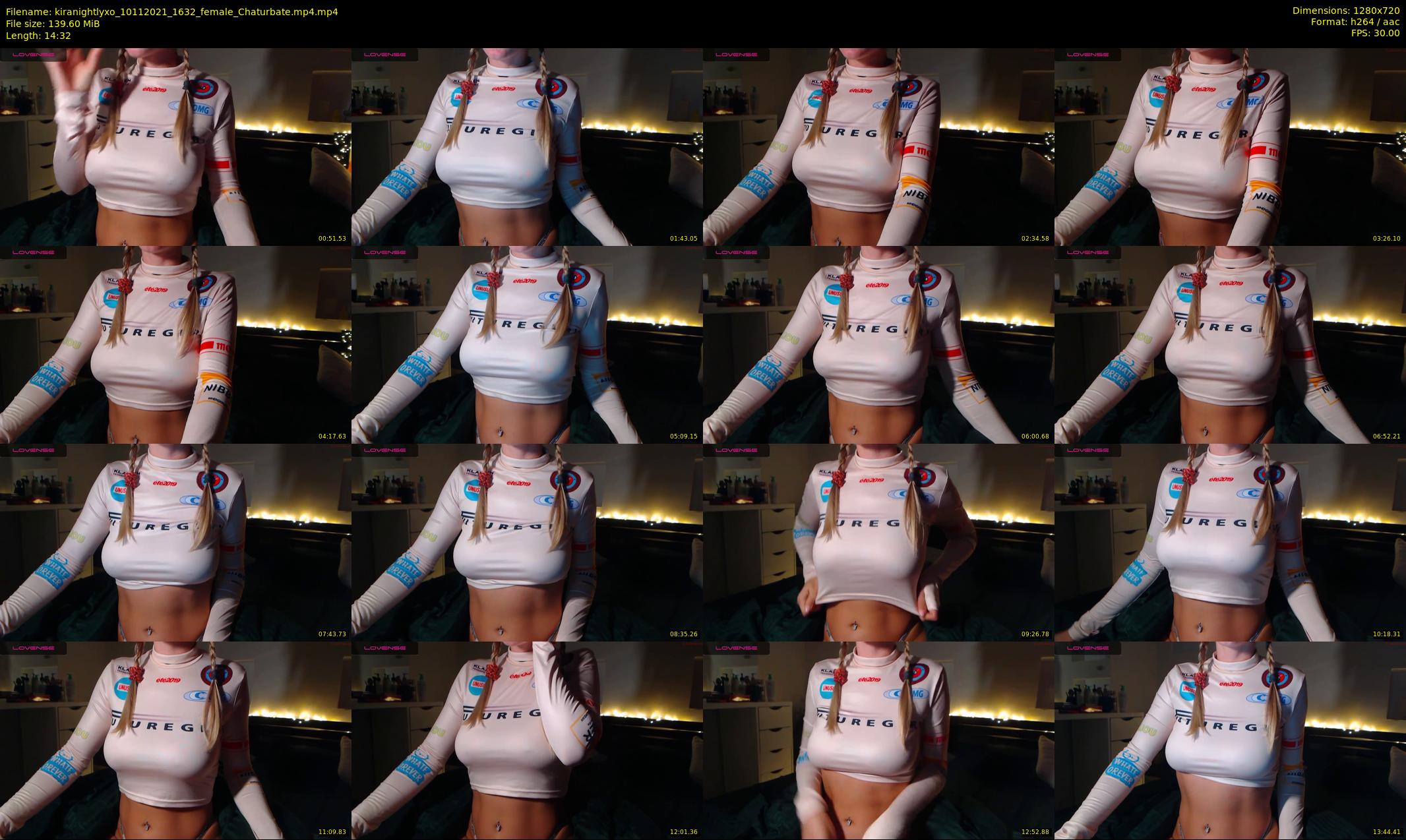 kiranightlyxo — 15 minute Chaturbate female cam show recording, 720p, Nov 10, 2021