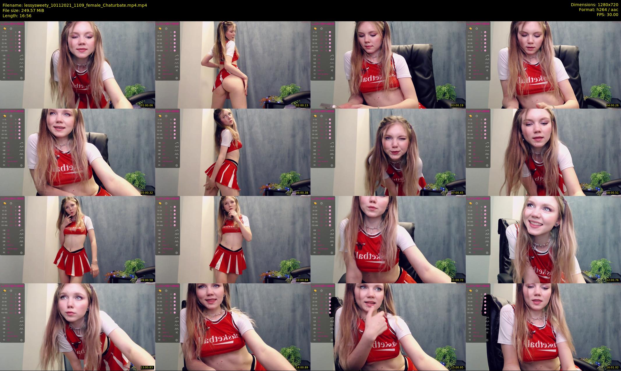 lessysweety — 17 minute Chaturbate female cam show recording, 720p, Nov 10, 2021