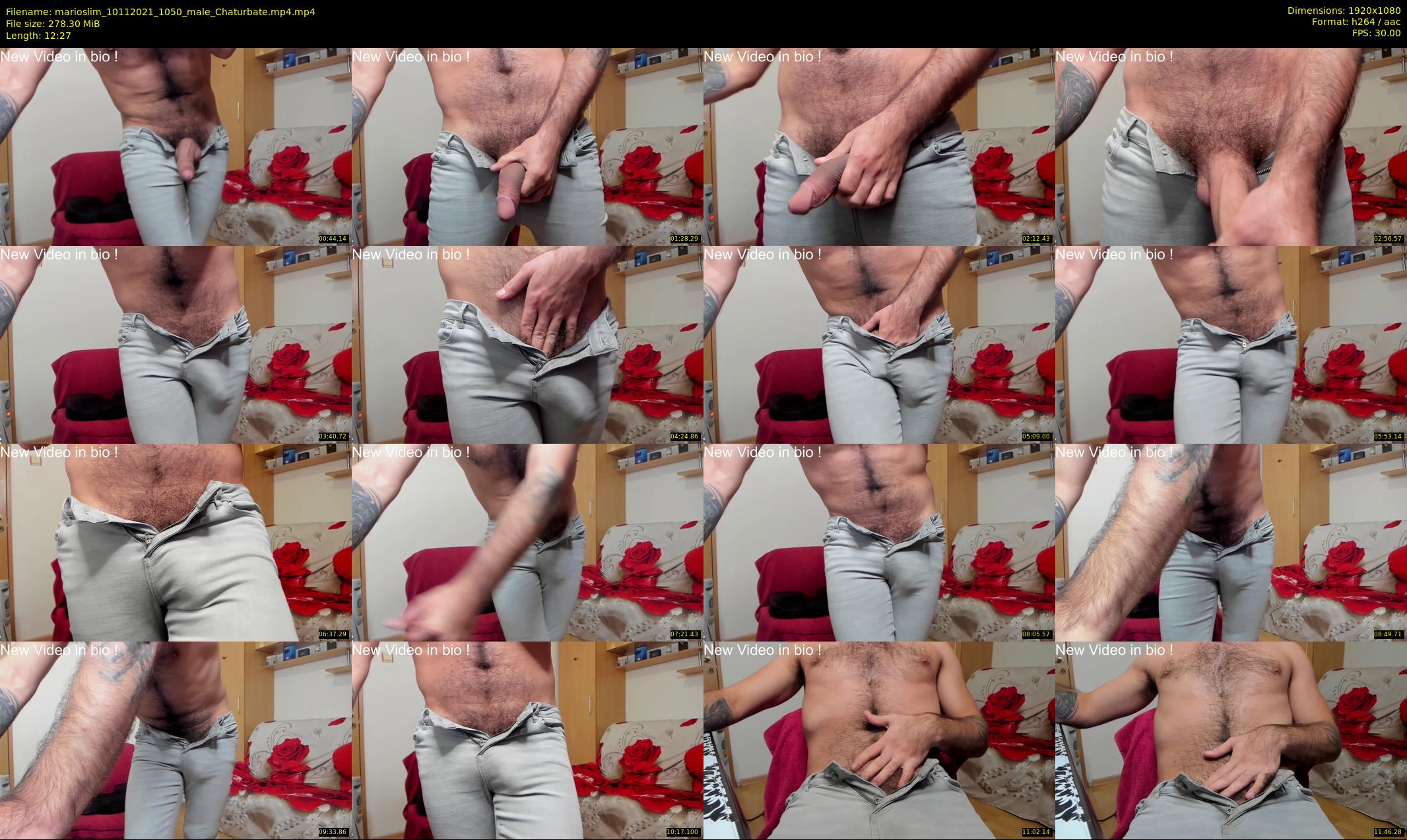 marioslim — 13 minute Chaturbate male cam show recording, 1080p, Nov 10, 2021