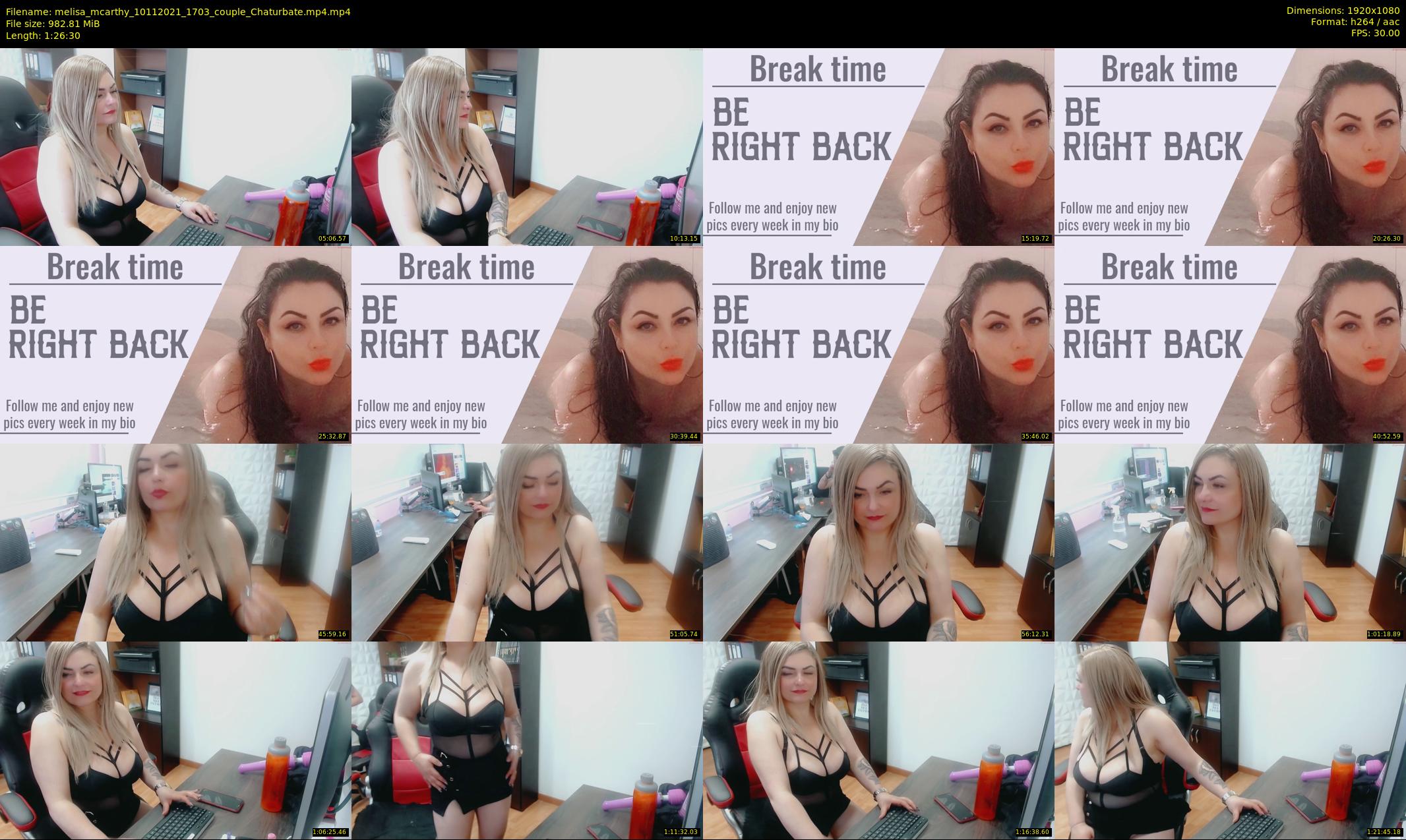 melisa_mcarthy — 87 minute Chaturbate couple cam show recording, 1080p, Nov 10, 2021