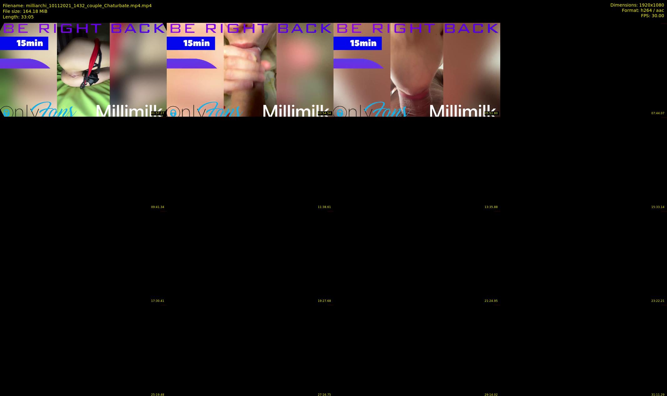milliarchi — 34 minute Chaturbate couple cam show recording, 1080p, Nov 10, 2021