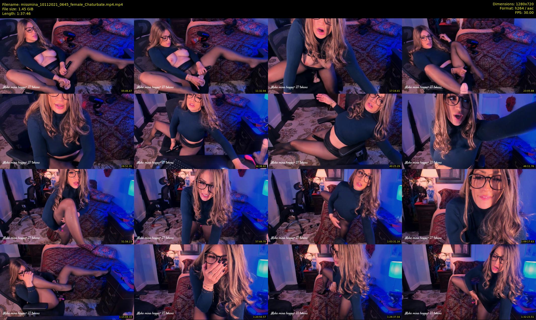 missmina — 98 minute Chaturbate female cam show recording, 720p, Nov 10, 2021