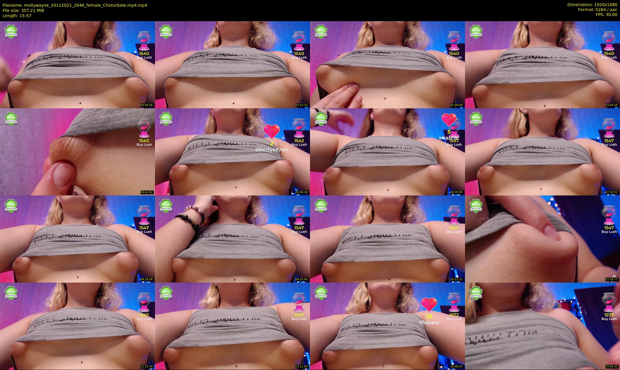 mollywayne — 16 minute Chaturbate female cam show recording, 1080p, Nov 10, 2021