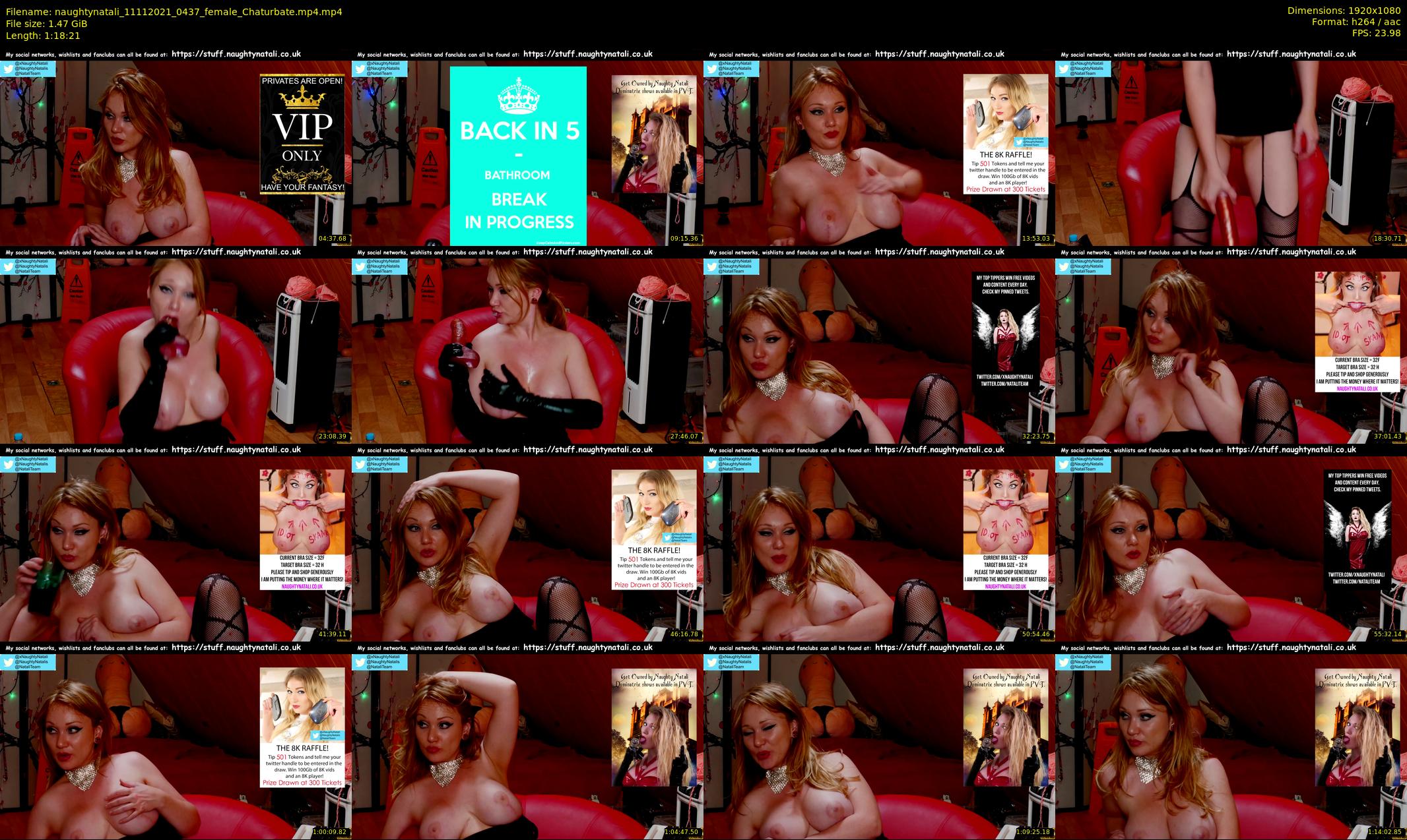 naughtynatali — 79 minute Chaturbate female cam show recording, 1080p, Nov 11, 2021
