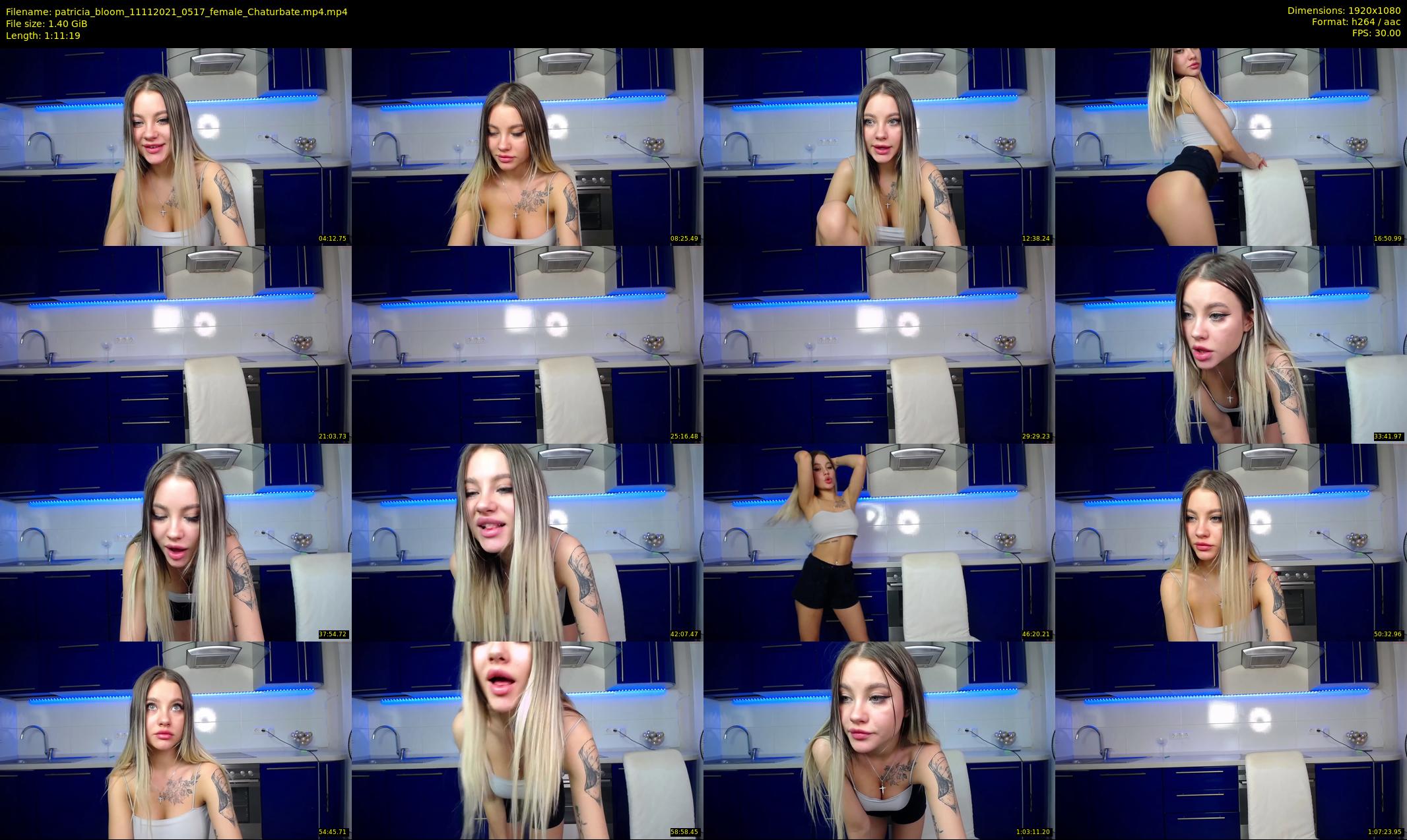 patricia_bloom — 72 minute Chaturbate female cam show recording, 1080p, Nov 11, 2021