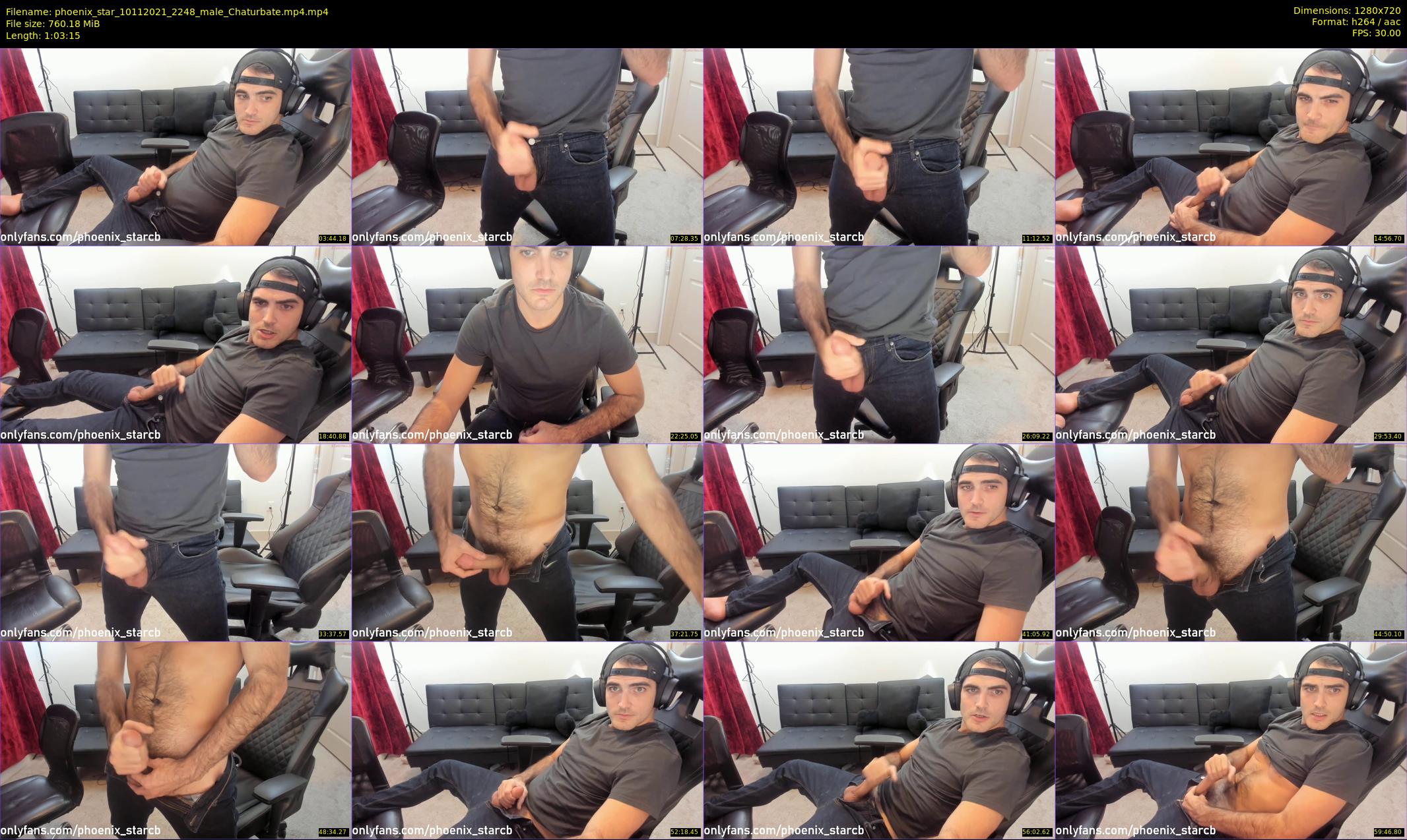 phoenix_star — 64 minute Chaturbate male cam show recording, 720p, Nov 10, 2021