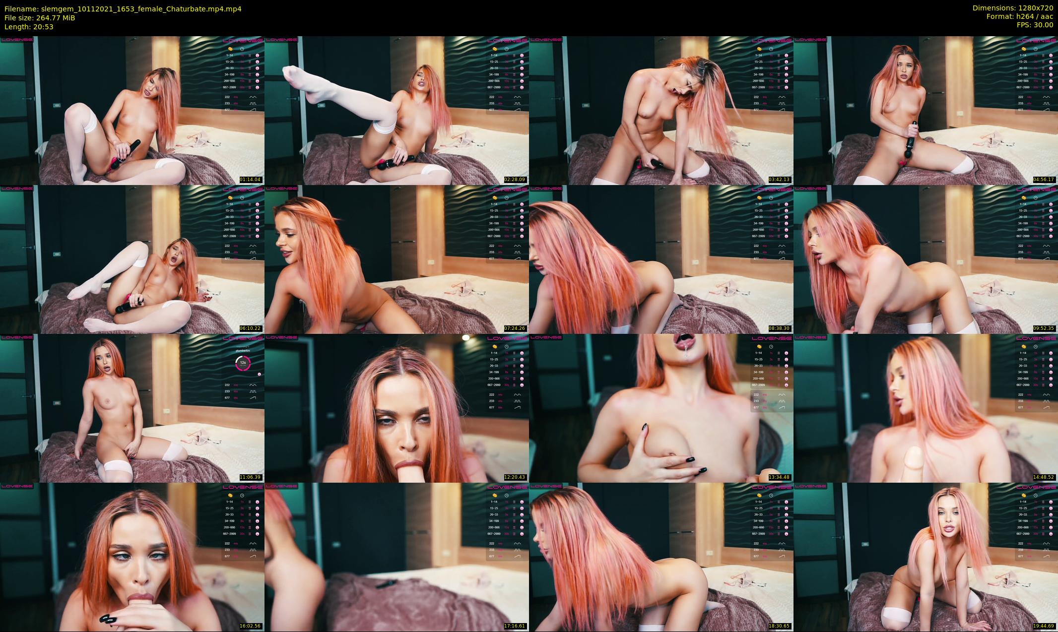 slemgem — 21 minute Chaturbate couple cam show recording, 720p, Nov 10, 2021