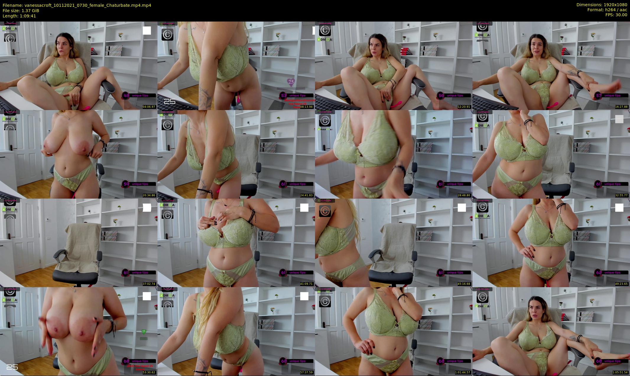 vanessacroft — 70 minute Chaturbate female cam show recording, 1080p, Nov 10, 2021