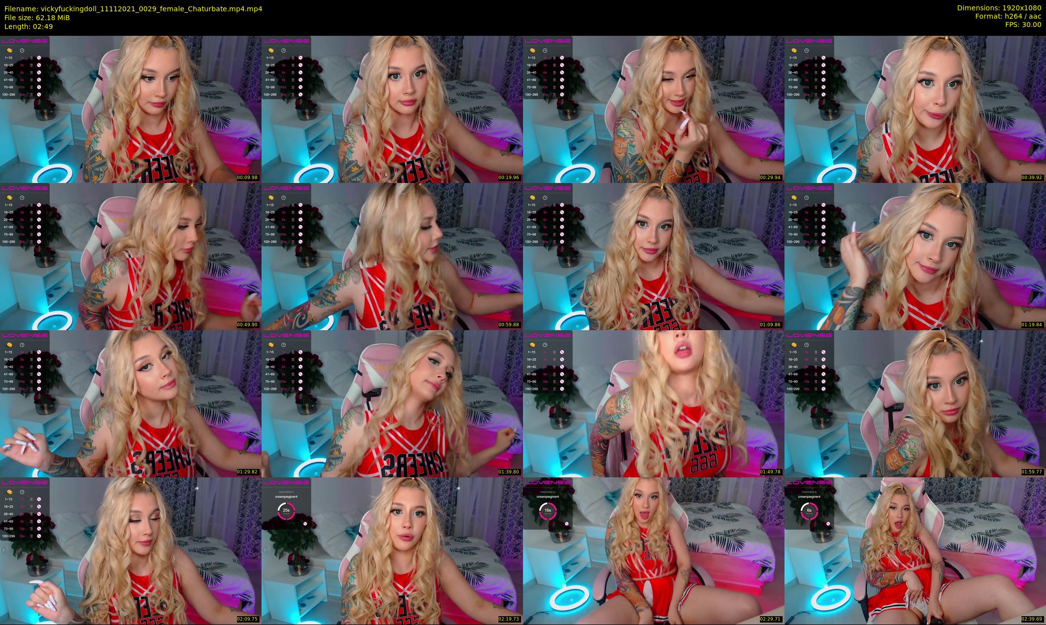 vickyfuckingdoll — 3 minute Chaturbate female cam show recording, 1080p, Nov 11, 2021